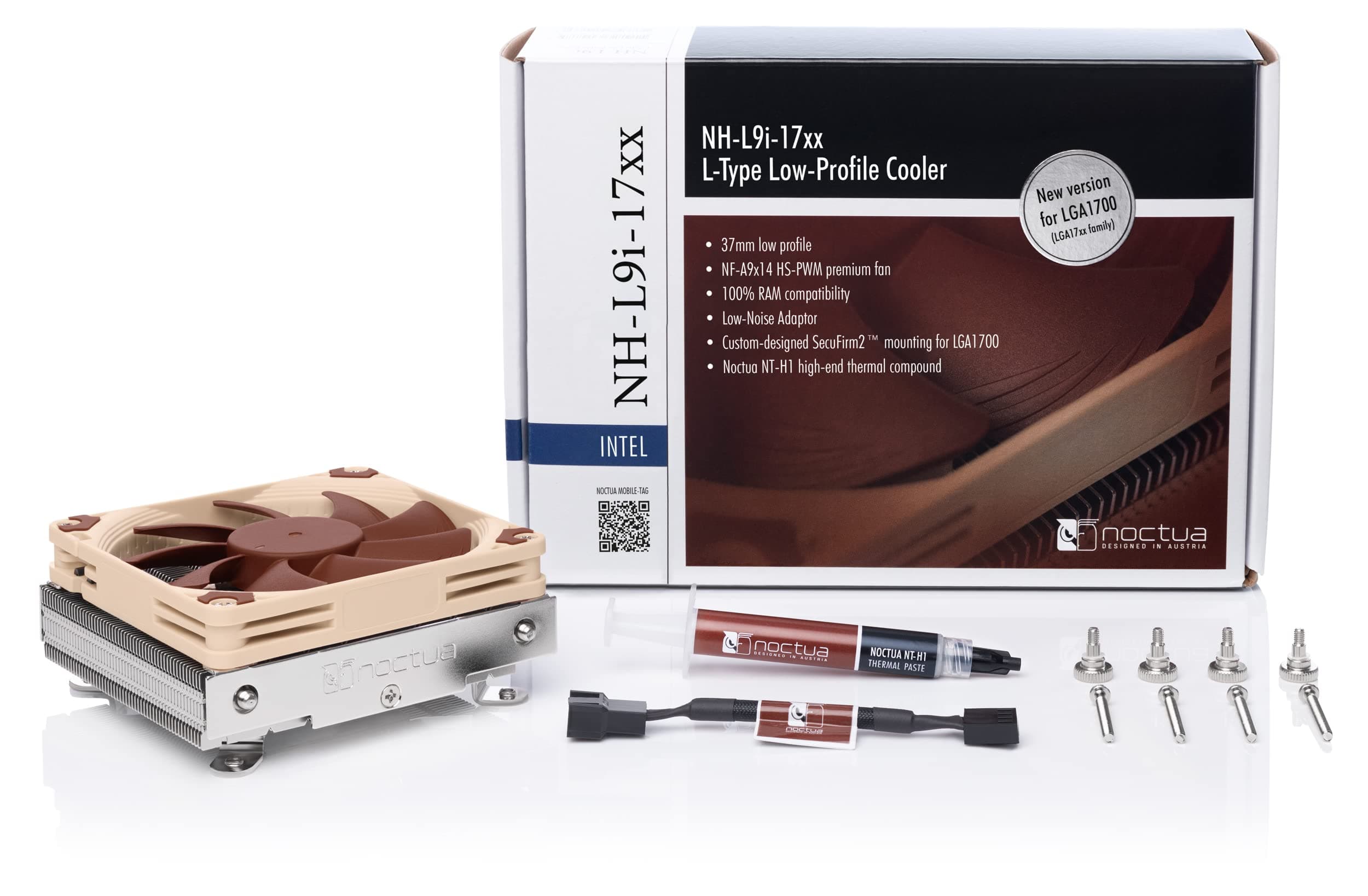 Noctua NH-L9i-17xx, Premium Low-Profile CPU-Kühler für Intel LGA1700/LGA1851 (Braun) Bild 7