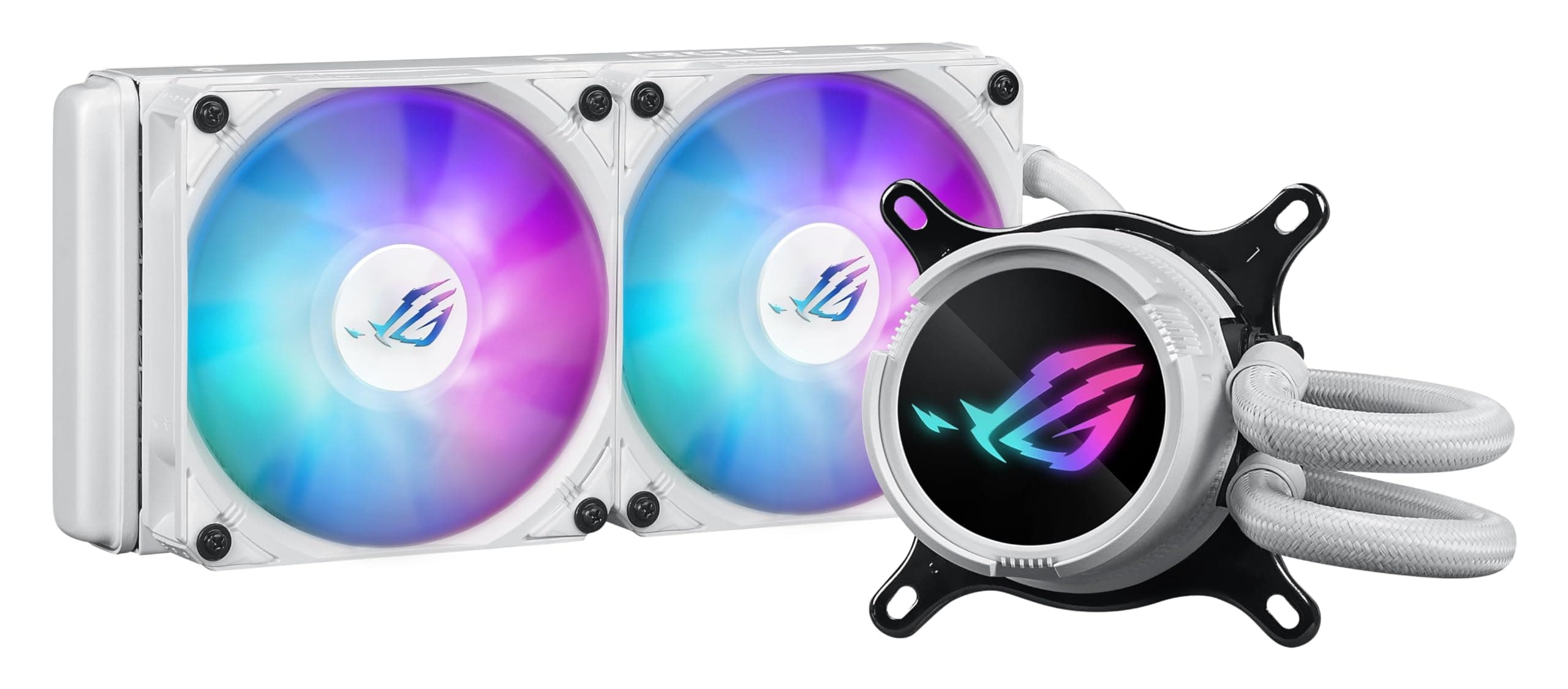 ASUS ROG STRIX LC III 240 ARGB White Edition All-in-One Flüssig-CPU-Wasserkühlung weiß (2x adressierbare ROG ARGB-Lüfter, Asetek-Pumpe 7. Generation V2, Intel LGA 1700, 1200, 115X, AMD AM5, AM4) Bild 6