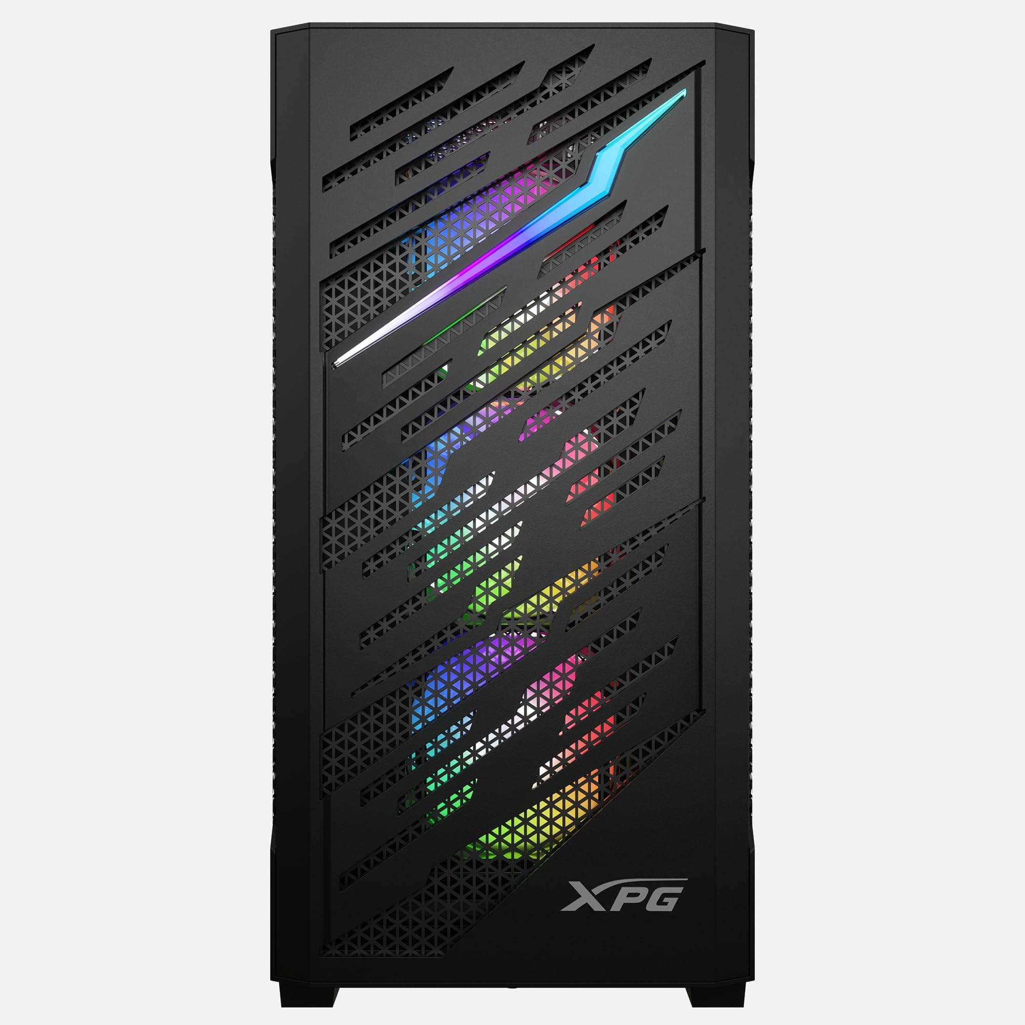 XPG STARKER AIR BTF, Mid-Tower-Airflow PC-Gehäuse, 4 vorinstallierte 120mm RGB Lüfter, gehärtete Glasschreibe, 360mm Radiatoren Bild 5