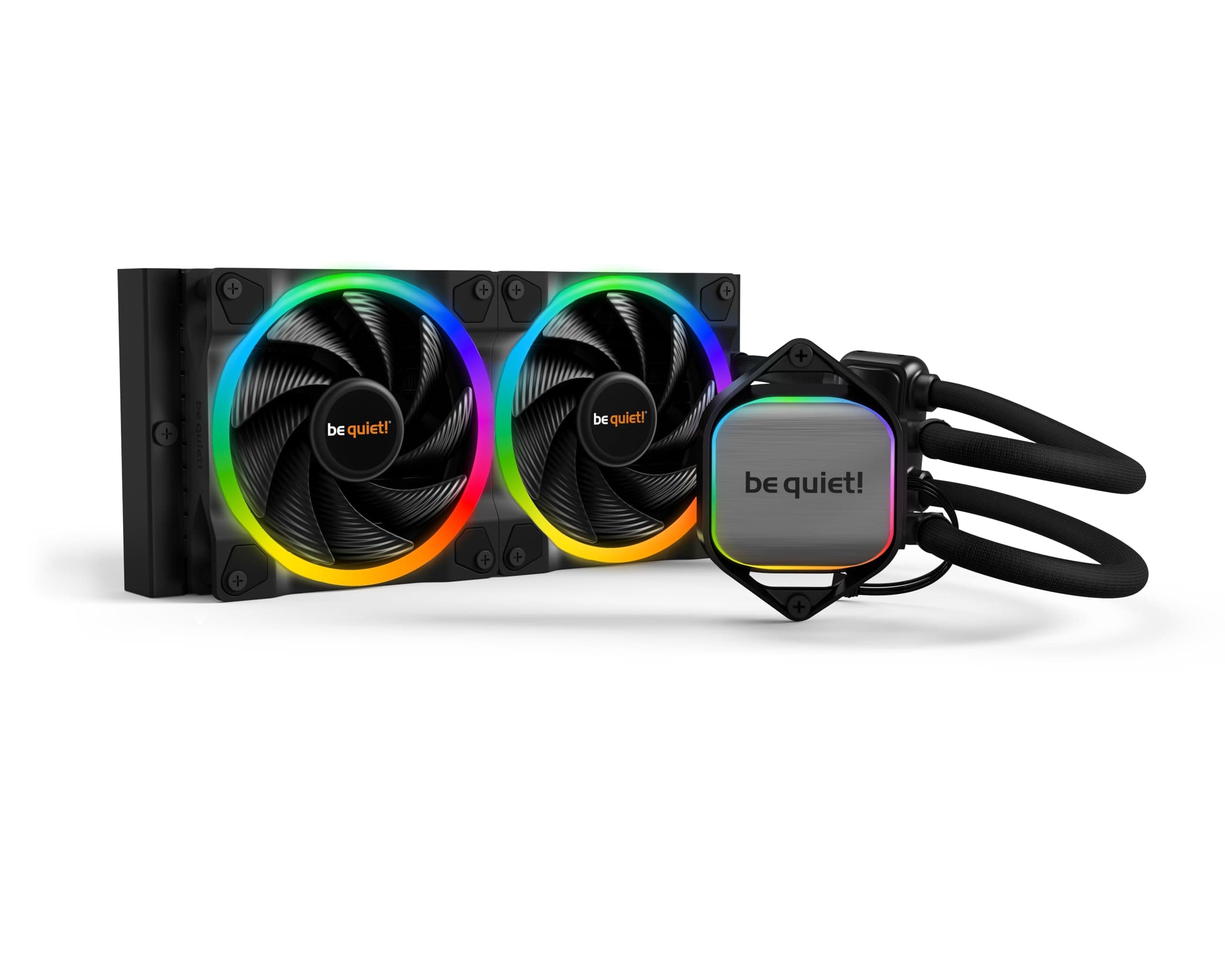 be quiet! Pure Loop 2 FX 240mm, All-in-One Wasserkühlung, 2 Light Wings 120mm PWM high-speed Lüfter, 20 ARGB-LEDs, beleuchteter Kühlblock, ARGB-PWM-Hub, BW013 Bild 2