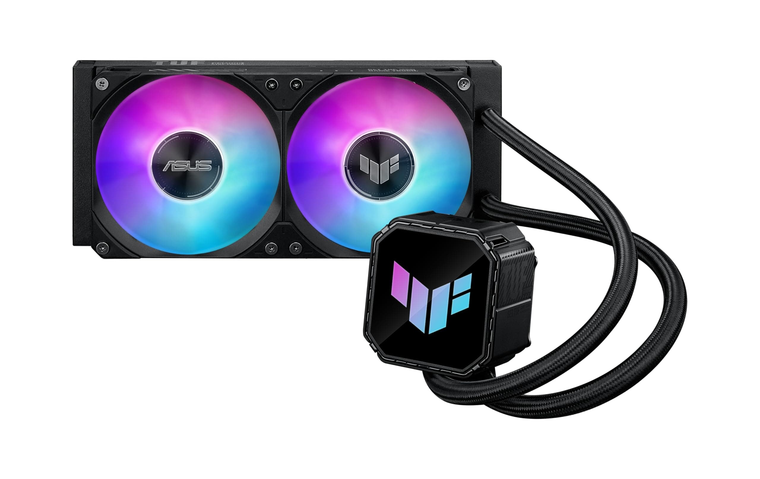 ASUS TUF Gaming LC III 240 ARGB All-in-One-Flüssig-CPU Wasserkühlung (zwei vorinstallierte Lüfter, Aura ARGB, 400-mm Schläuche, Unterstützung für Intel LGA 1851, 1700, 1200 und AMD AM5 und AM4 Sockel) Bild 3