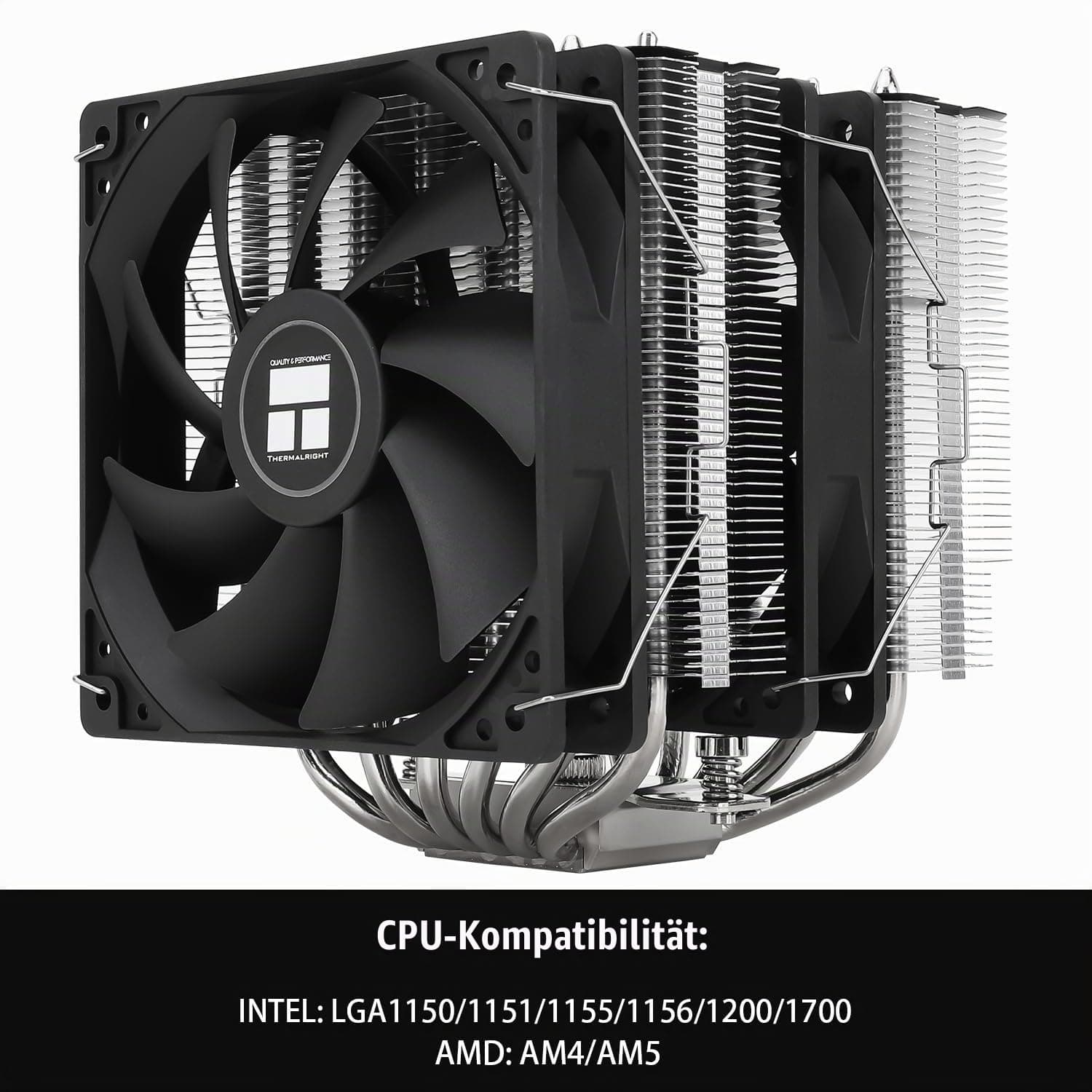 Thermalright Peerless Assassin 120 SE CPU-Luftkühler, Dual Tower 6 Heatpipes, Dual 120 mm TL-C12C PWM Lüfter, AGHP Technologie, für AMD AM4/Intel LGA 1150/1151/1200/2011/2066 Bild 5