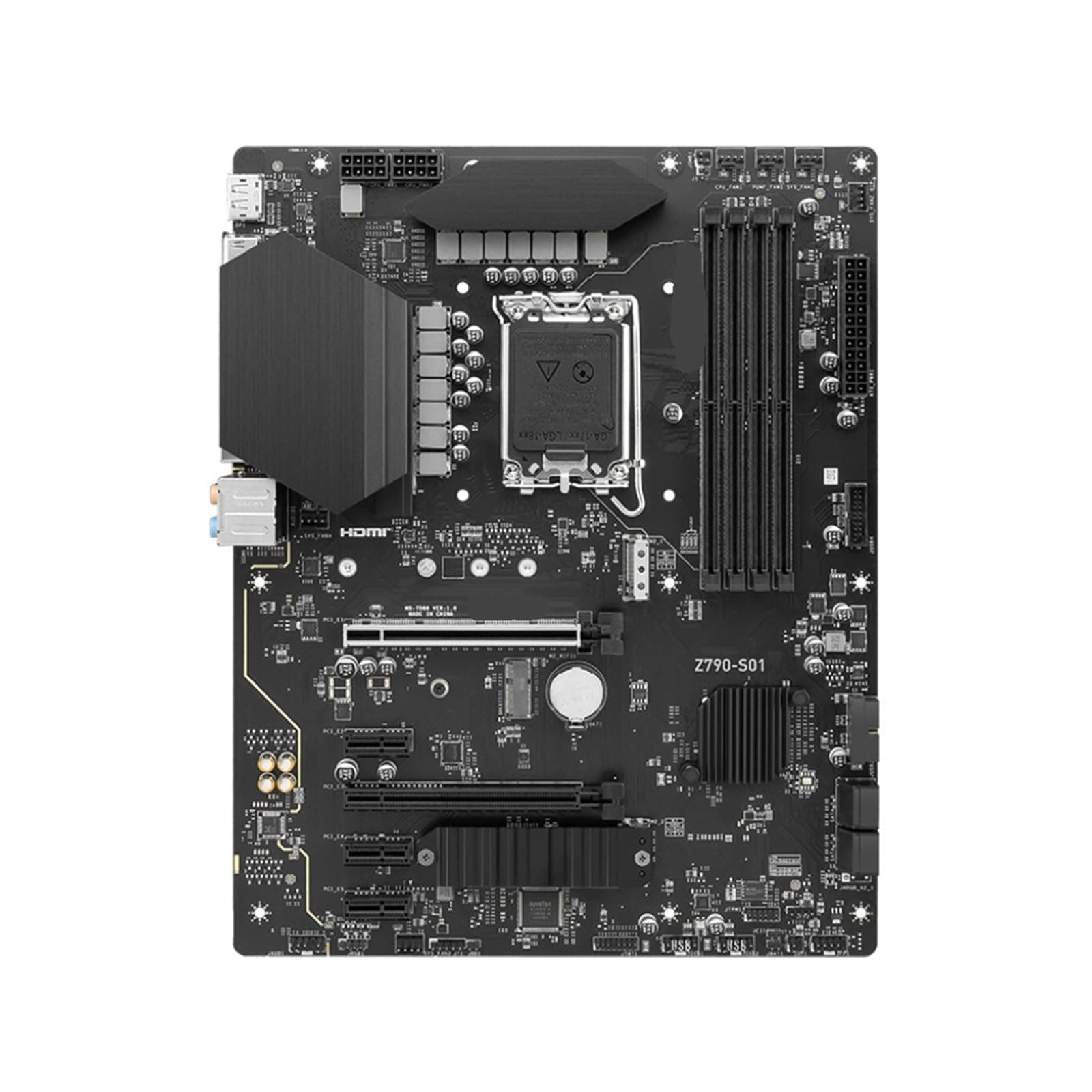 for Z790-S01 Motherboard Unterstützung I9-14900KF I7-13700 I5-12400F 13600 I3-12100 CPU DDR5 6600MHz LGA 1700 NVME M.2 PCIe 4,0 for MSI, Replacement Part