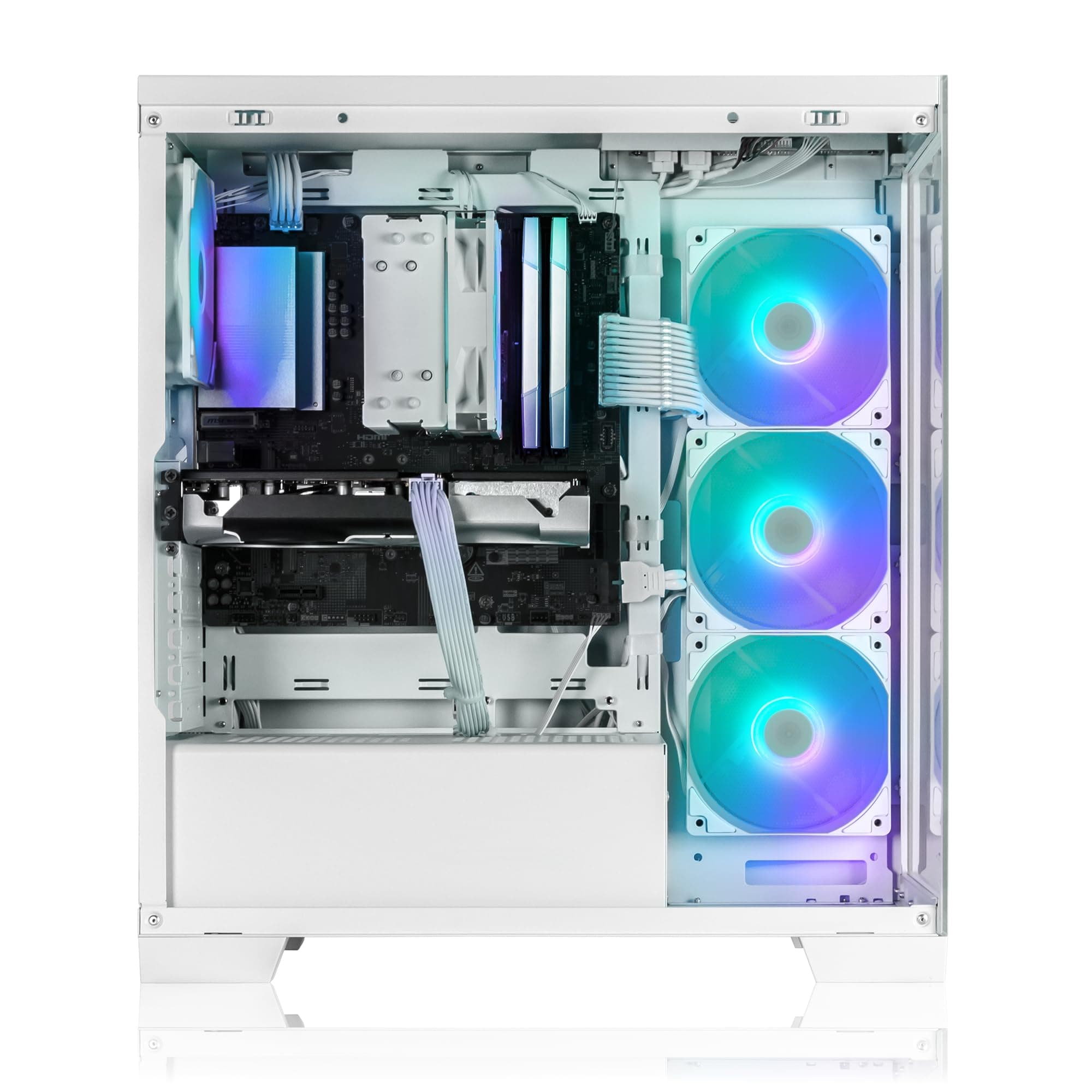 Aurum White Gaming PC Ryzen 7 5700X • GeForce RTX5060Ti 16GB • 32GB DDR4 • 1000GB M.2 SSD • Windows 11 • Luftkühlung • WLAN • Gamer PC Computer Gaming Rechner R7 5700X+RTX5060Ti 16G+32GB RAM+1TB SSD Bild 3
