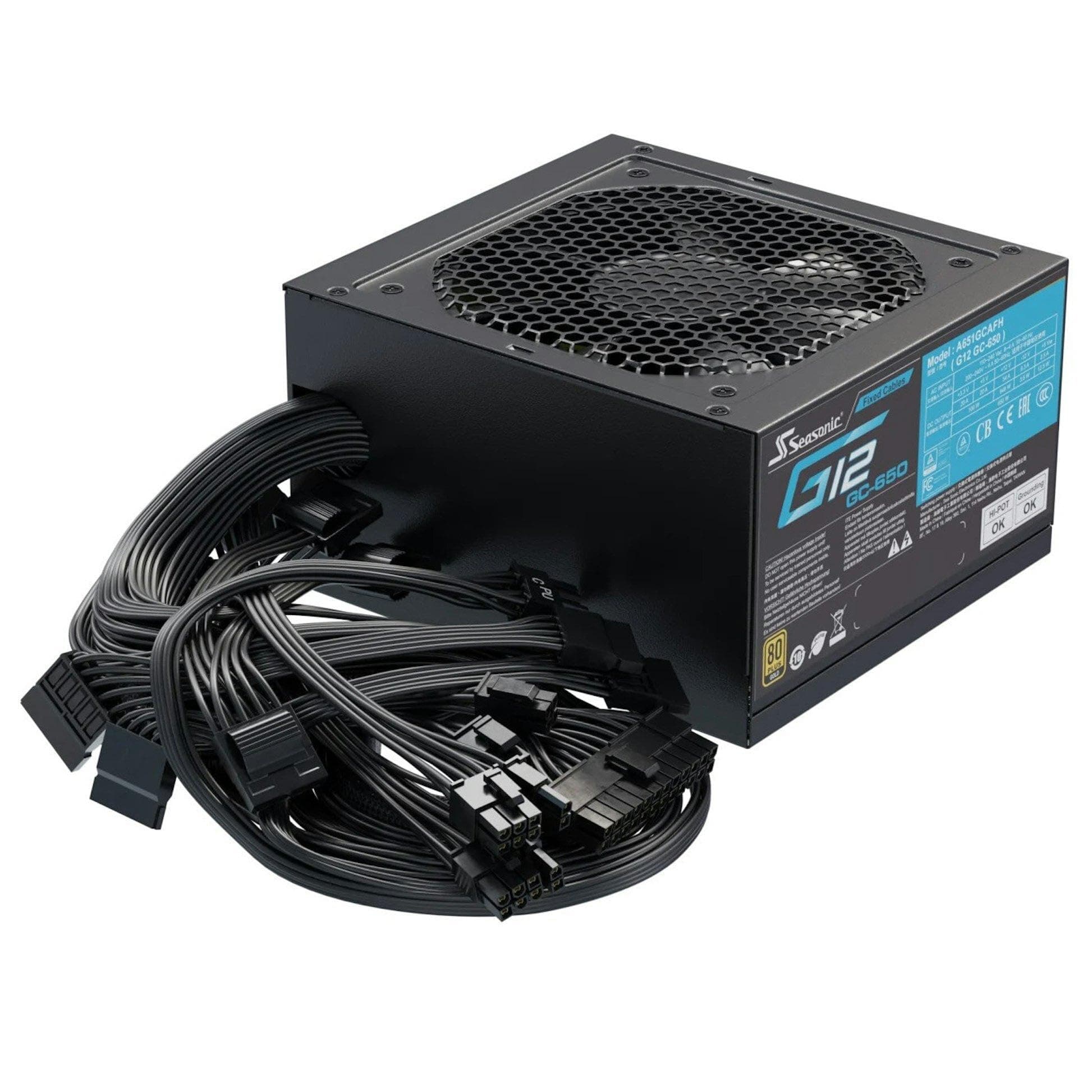 Seasonic Ssp-650rt2 650w 80 Plus Gold Power Supply One Size Bild 5