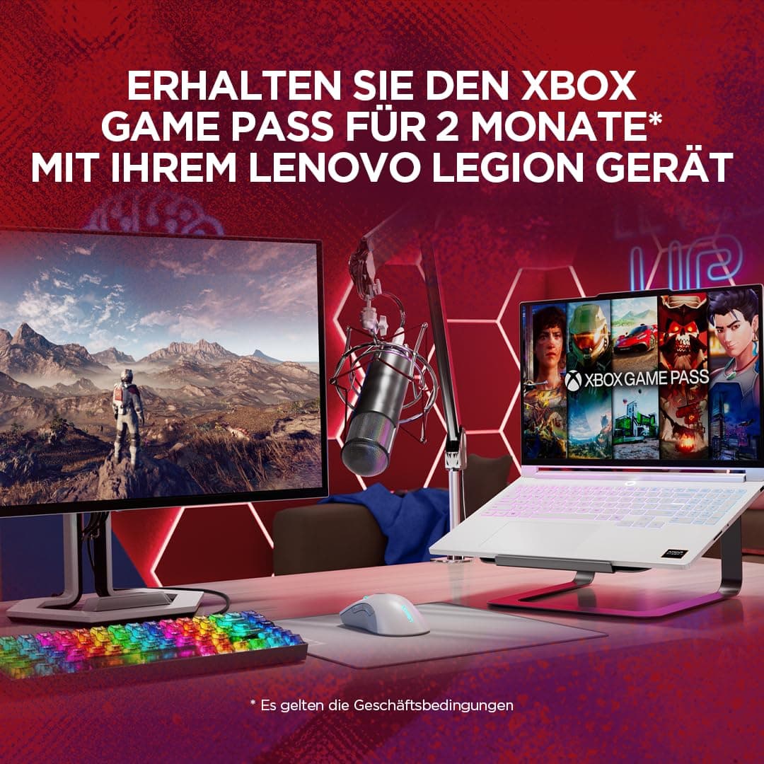 Lenovo Legion 7 Gaming AI Laptop | 16" WQXGA OLED 240Hz Display | AMD Ryzen AI 9 HX 470 | 32GB RAM | 1TB SSD | NVIDIA GeForce RTX 5060 | Windows 11 | QWERTZ | Glacier Weiss | 3 Monate GamePass Bild 7