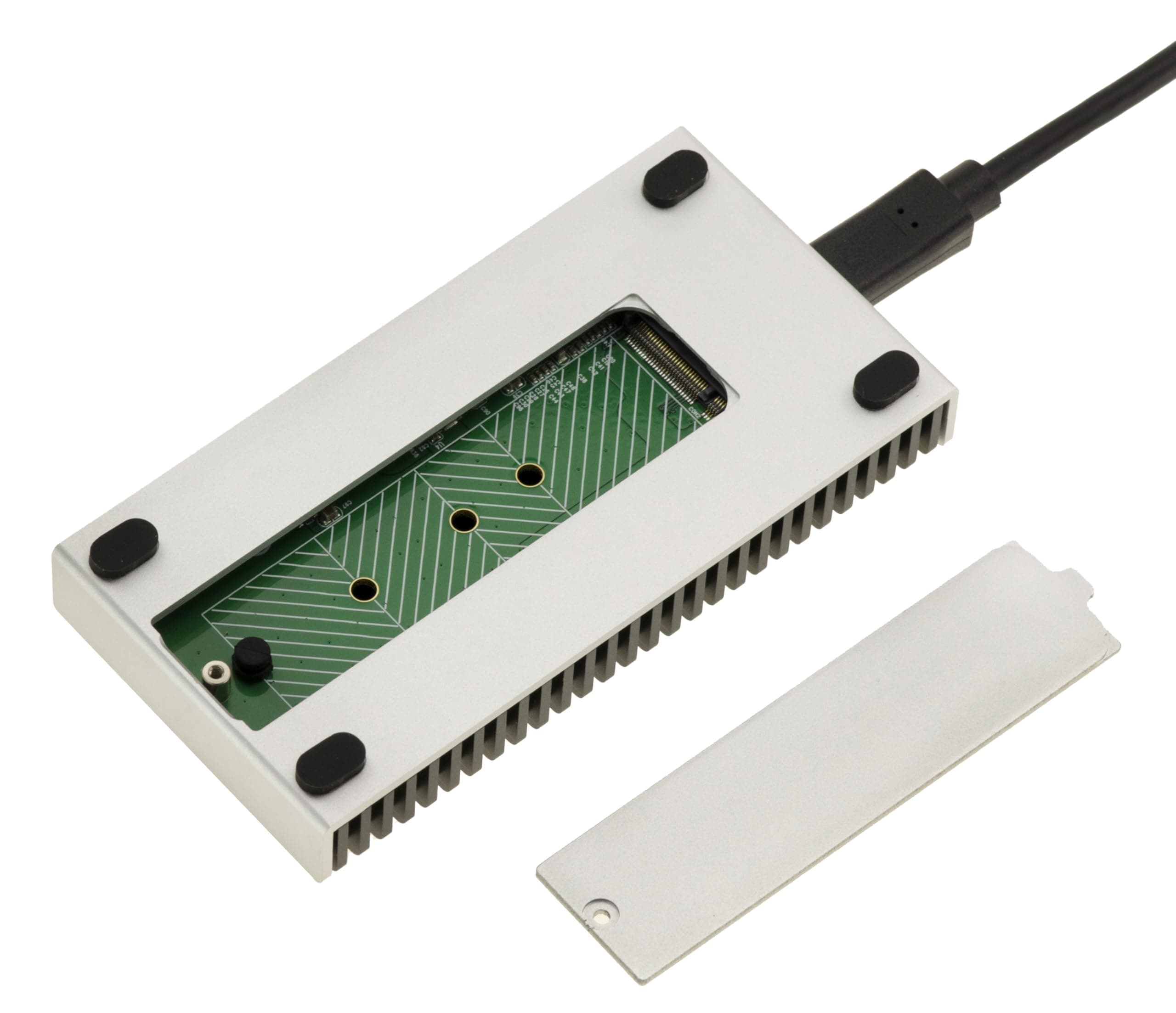 KALEA-INFORMATIQUE Aluminiumgehäuse USB4 und Thunderbolt 4 40G für SSD M2 NVMe. Tatsächliche Datenübertragungsrate gemessen auf Mac oder PC: 3,7 G/s Bild 5