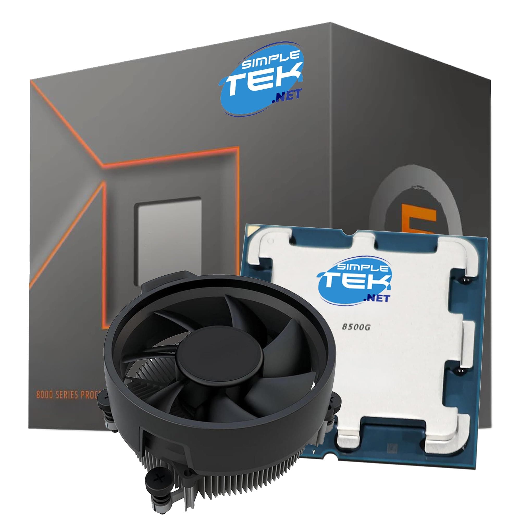 SIMPLETEK - CPU 8500G 6C/12T Prozessor - Bis zu 5.00 GHz - AM5-Sockel - Integrierte Hochleistungsgrafiken - Version mit Kühlkörper im Lieferumfang enthalten