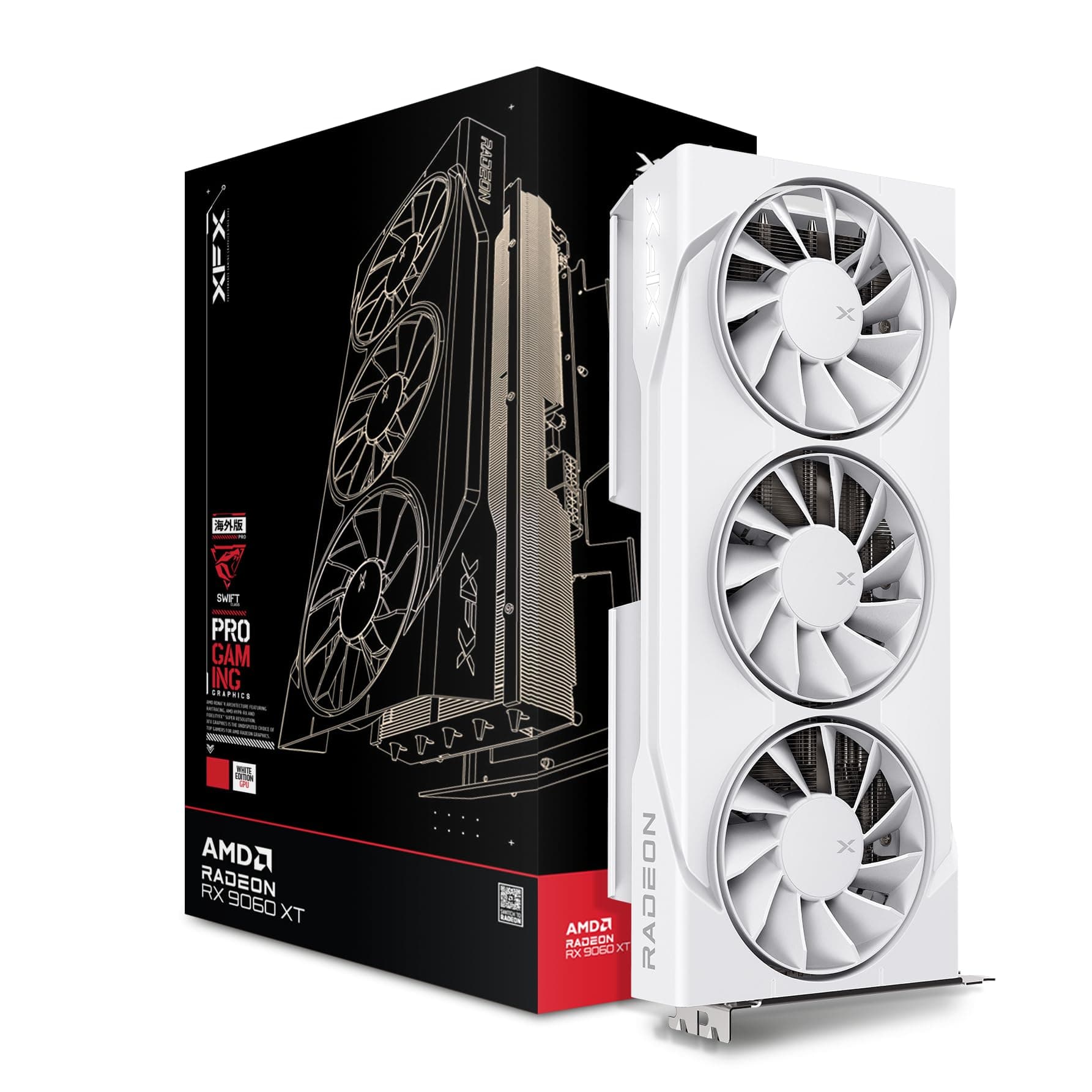 XFX Swift AMD Radeon RX 9060 XT OC 16GB Gaming Grafikkarte (RX-96TS316W7) Bild 2