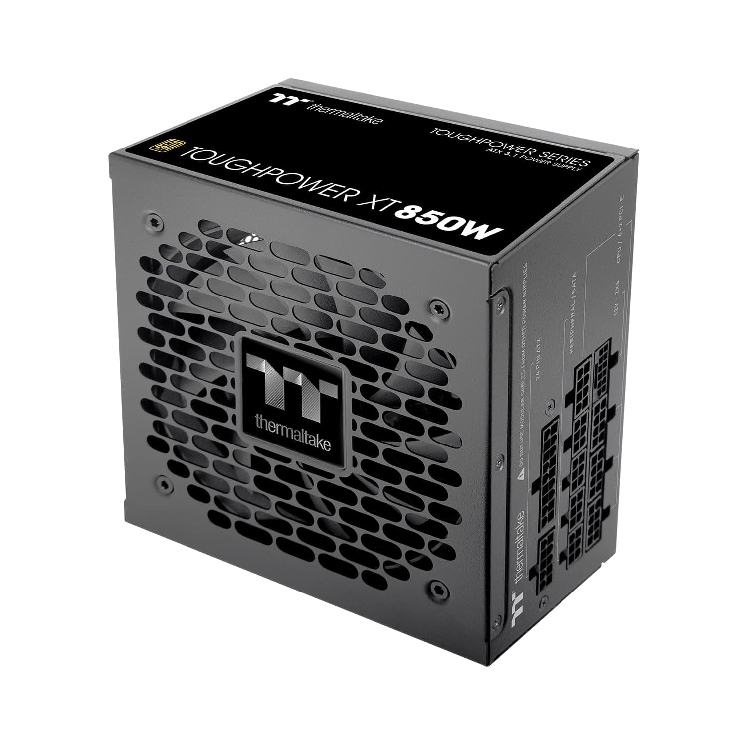 Thermaltake Toughpower XT | ATX 3.1 Netzteil | 80 Plus Gold | PCIe 5.1 | 12V‑2x6 | Vollmodular | Smart Zero Fan | Sehr leiser 120‑mm Hydraulic Bearing Lüfter | Schwarz (850, Watt) 850 Watt Bild 4