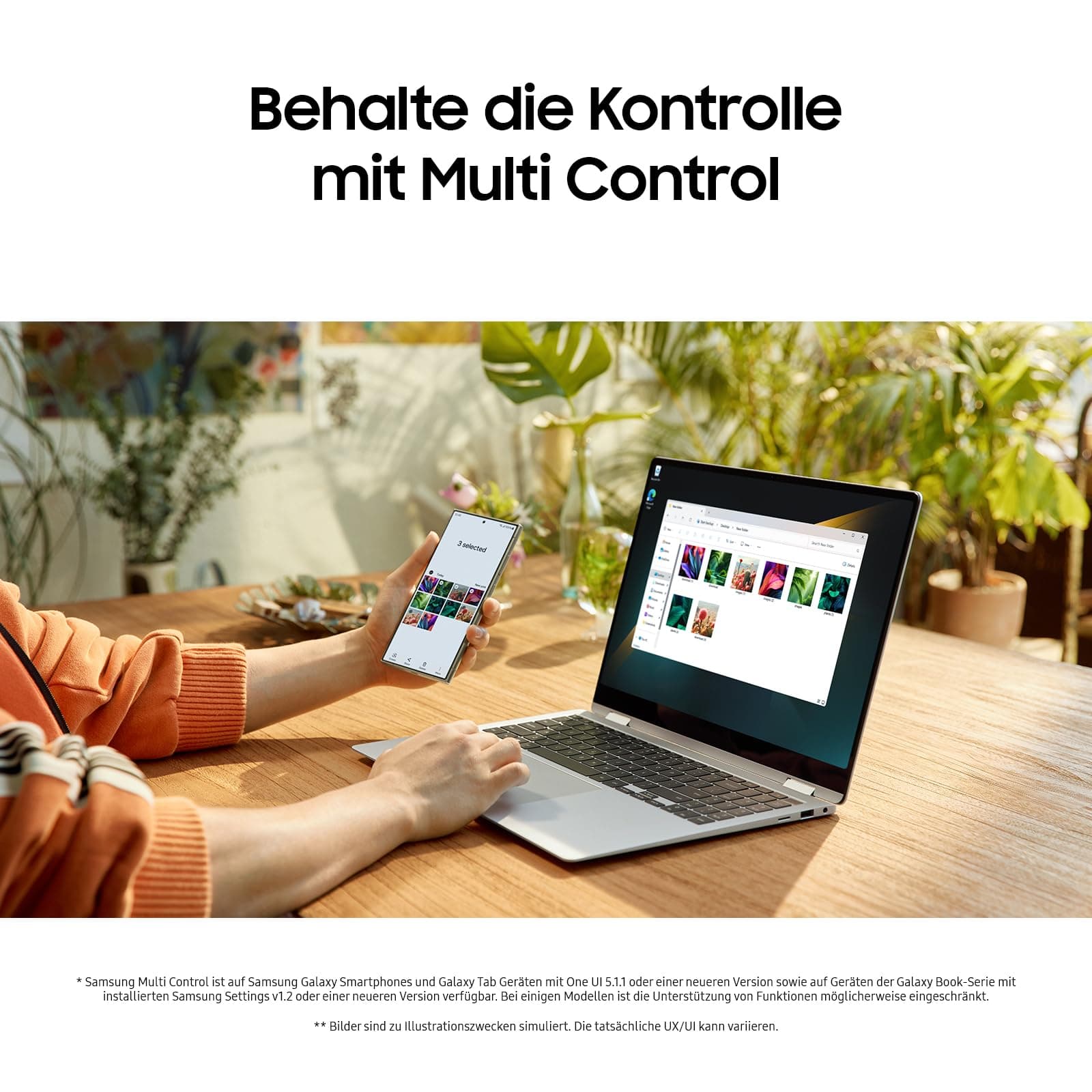 Samsung Galaxy Book4 Pro 360 Notebook, 16"-Laptop, Intel Core Ultra 7, 16 GB RAM, 512 GB, Moonstone Gray, 3 Jahre Herstellergarantie [Exklusiv auf Amazon] 16 GB RAM, 512 GB SSD Intel Core Ultra 7 Bild 7