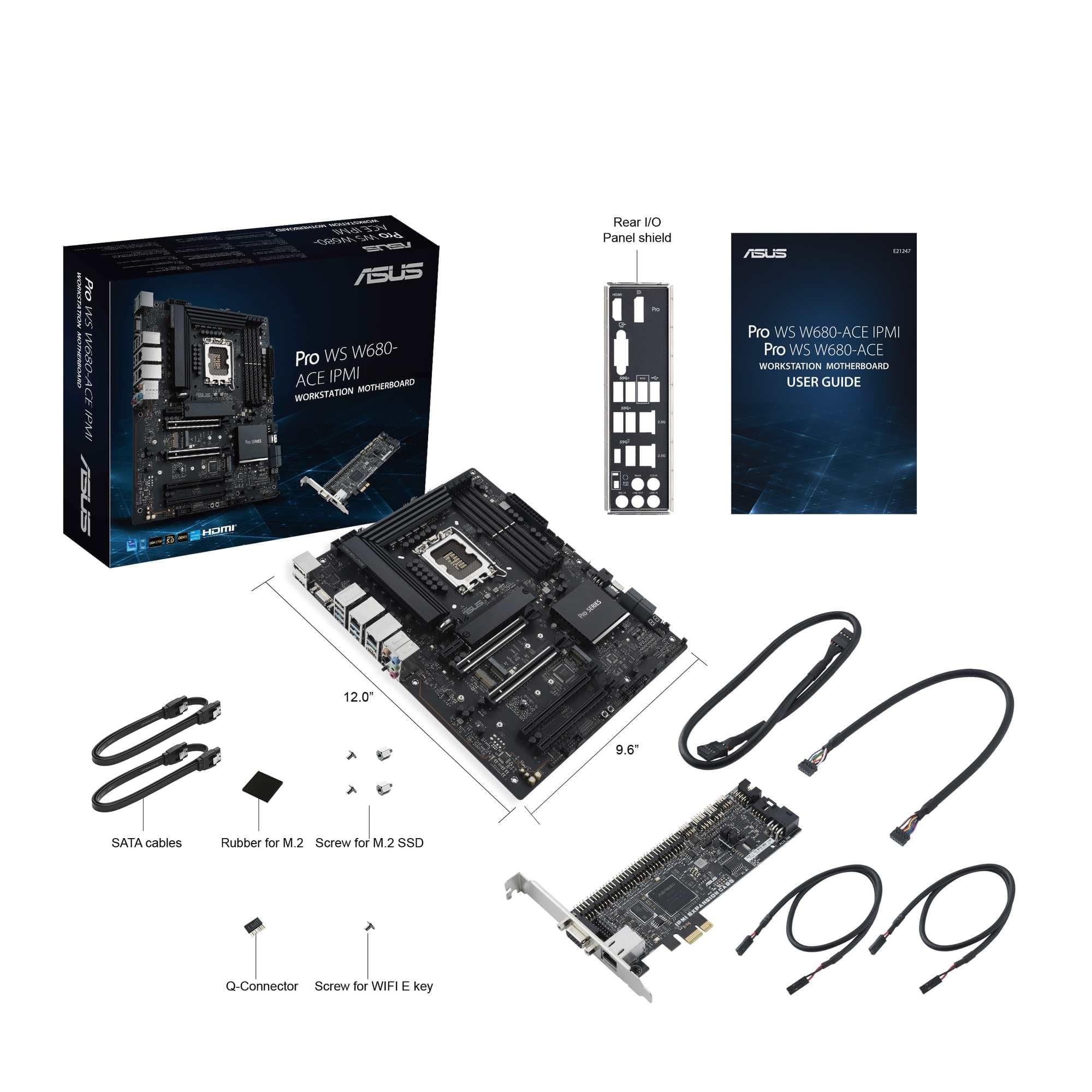 ASUS Pro WS W680-ACE IPMI Workstation Mainboard Sockel Intel LGA 1700 (ATX-Mainboard, PCIe 5.0, DDR5, 3X PCIe 4.0, USB 3.2 Gen 2) Bild 7