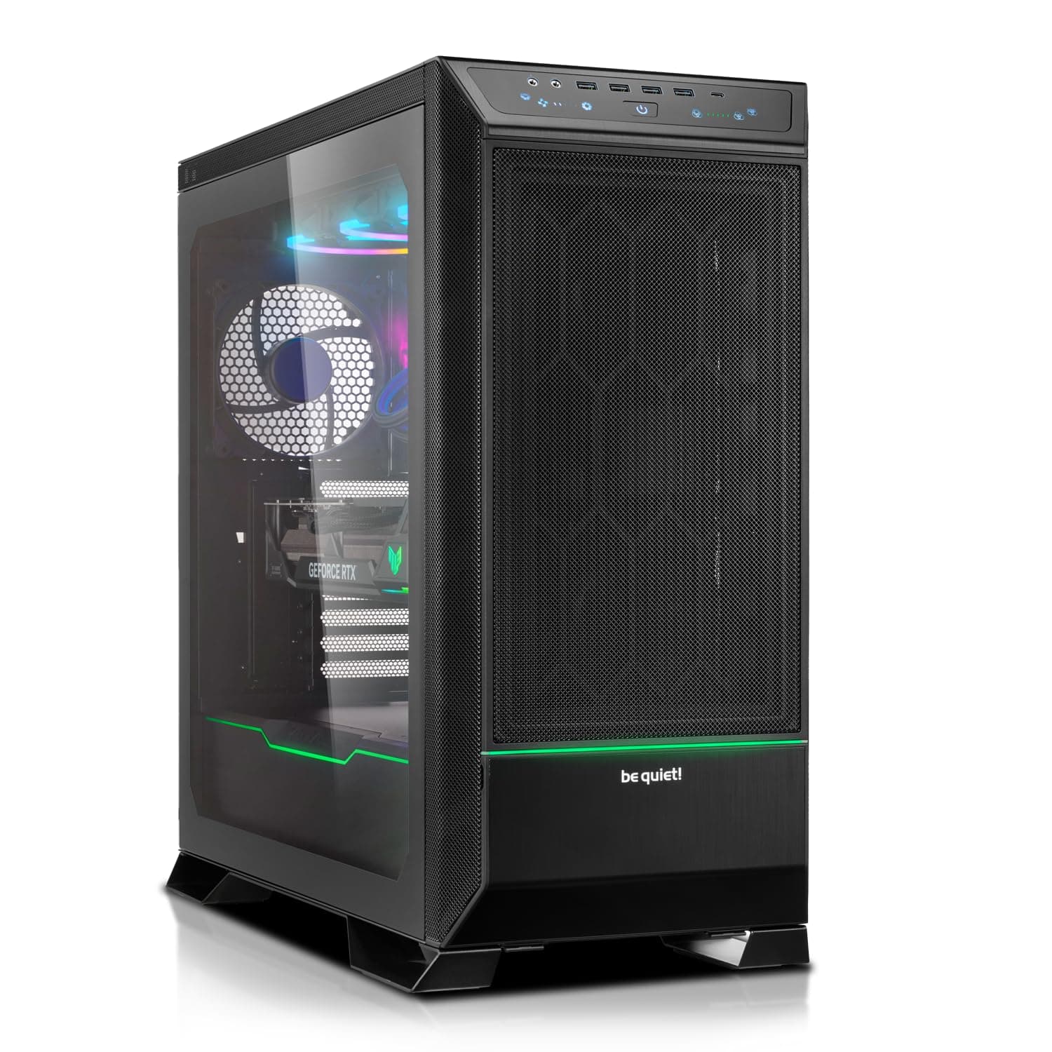 Ultra High End PC NVIDIA RTX 5090 32GB | Ryzen 9 9950X3D | 128GB DDR5 | 4TB M.2 SSD | Windows 11 Pro | RGB Wasserkühlung | Schallgedämmt mit 1000W Platinum Netzteil