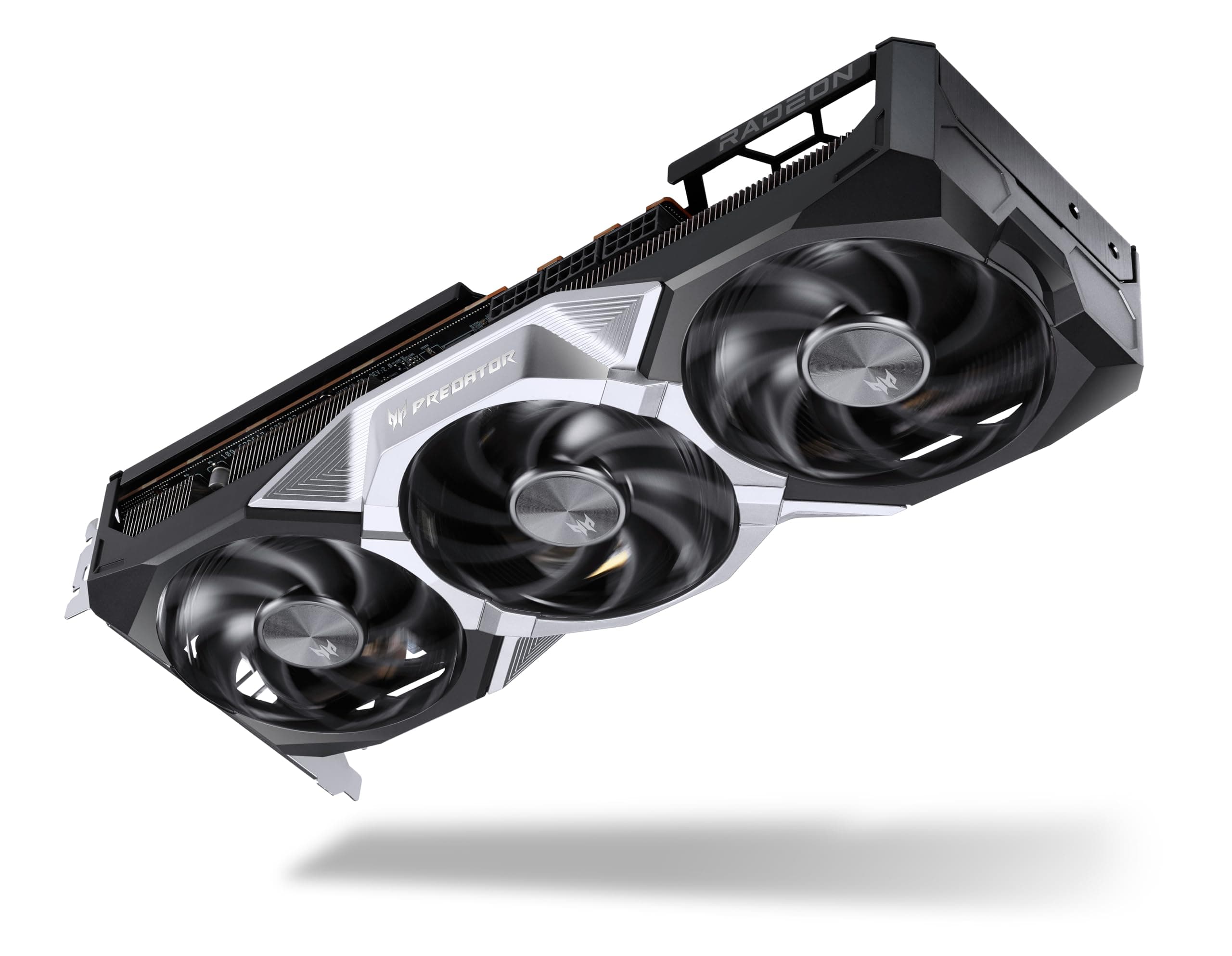 Acer Predator BiFrost Radeon RX 9070 XT OC - AMD Grafikkarte (16 GDDR6, 256 Bit, PCIe 5.0 x16, 1x HDMI 2.1a 3X DP 2.1) 3X FrostBlade 4.0, 3x8 pin, Slot Space: 2.6 Bild 3