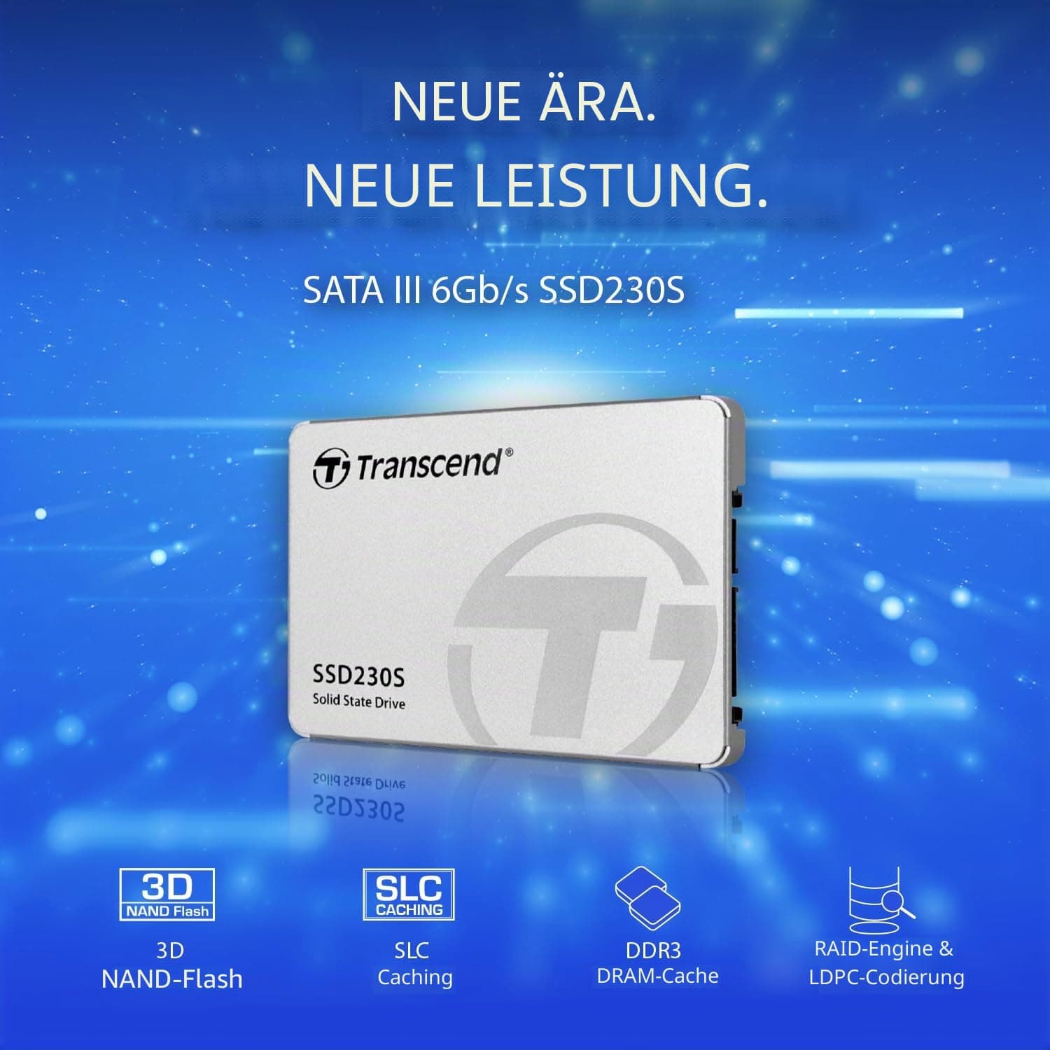 Transcend SSD230S 4TB 2.5" SATA III, 3D TLC, with Dram, Bis zu 560/520 mb/s, Interne SSD für Desktop- und Laptop-Aufrüstung Bild 5