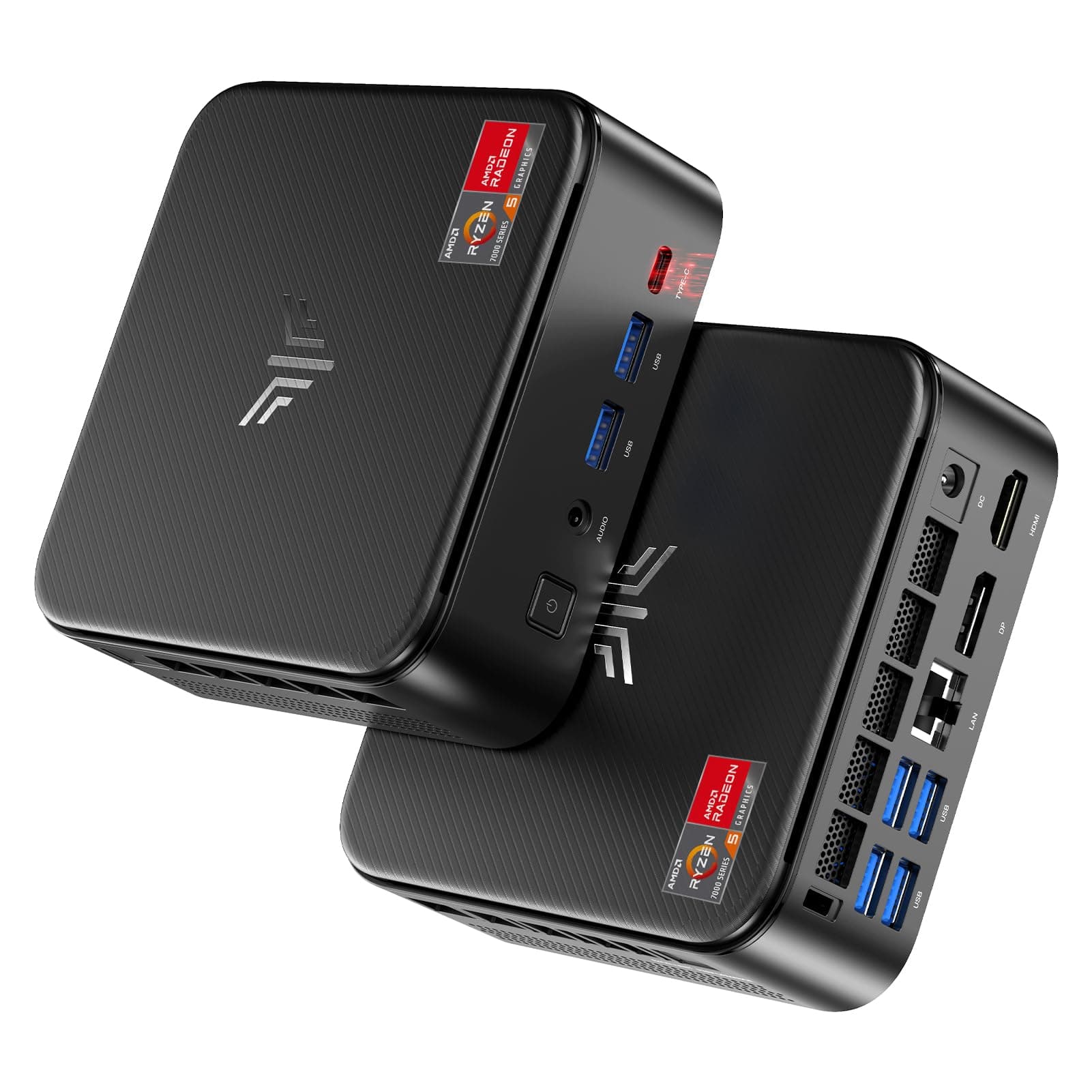 NiPoGi E3B Mini PC W-11 Pro ΑΜD Ryzen 5 7430U(Max 4.3GHz,6C/12T,Besser Als 5500U/5675U),16GB DDR4(Max 64GB)+512GB SSD,Desktop PC WiFi 6/BT 5.2/4K Triple Display/VESA Unterstützt Mini-Computer für Büro 16.0 GB 512.0 GB