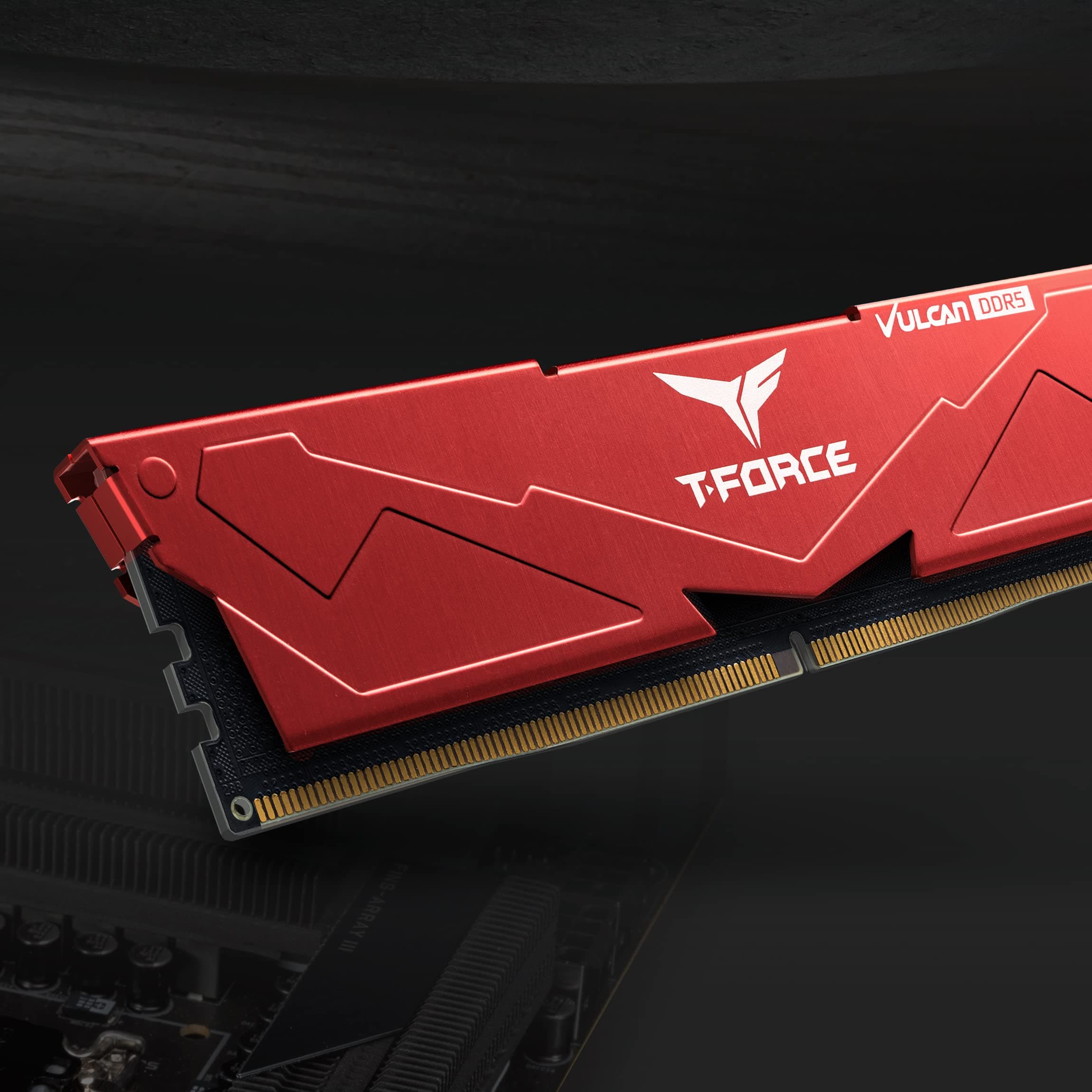 TEAMGROUP RAM Team D5 6400 32GB C40 Vulcan Red K2 2x16GB 6400 MHz CL 40-40-40-84 rot Bild 7