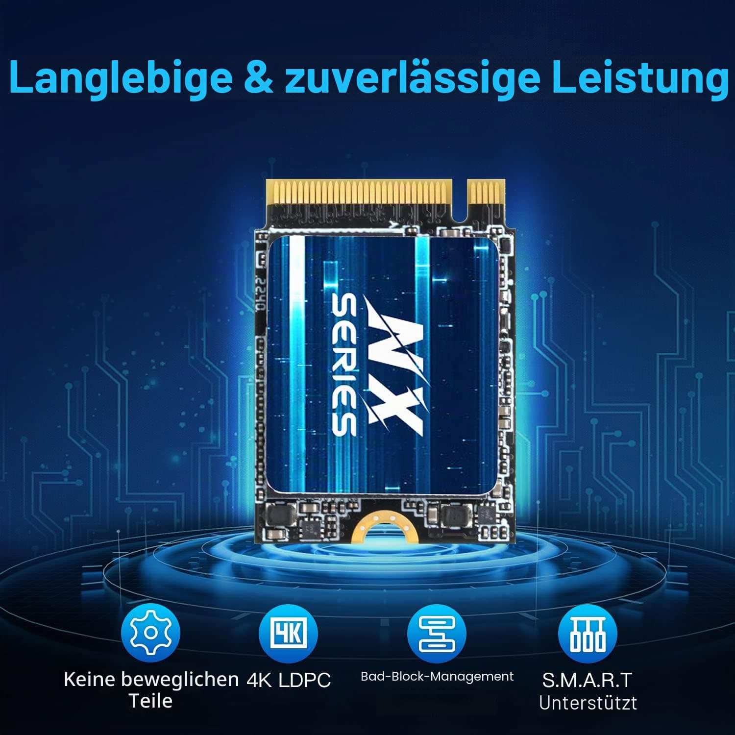 KingSpec NX-2230 256GB SSD M.2 2230 SSD PCIe 3.0, M2 NVMe SSD Gen 3x4 – Lesegeschwindigkeit bis zu 3500 MB/s, internes PCIe3.0, kompatibel mit Desktop/Laptop/Surface/Laptop 3 Bild 8
