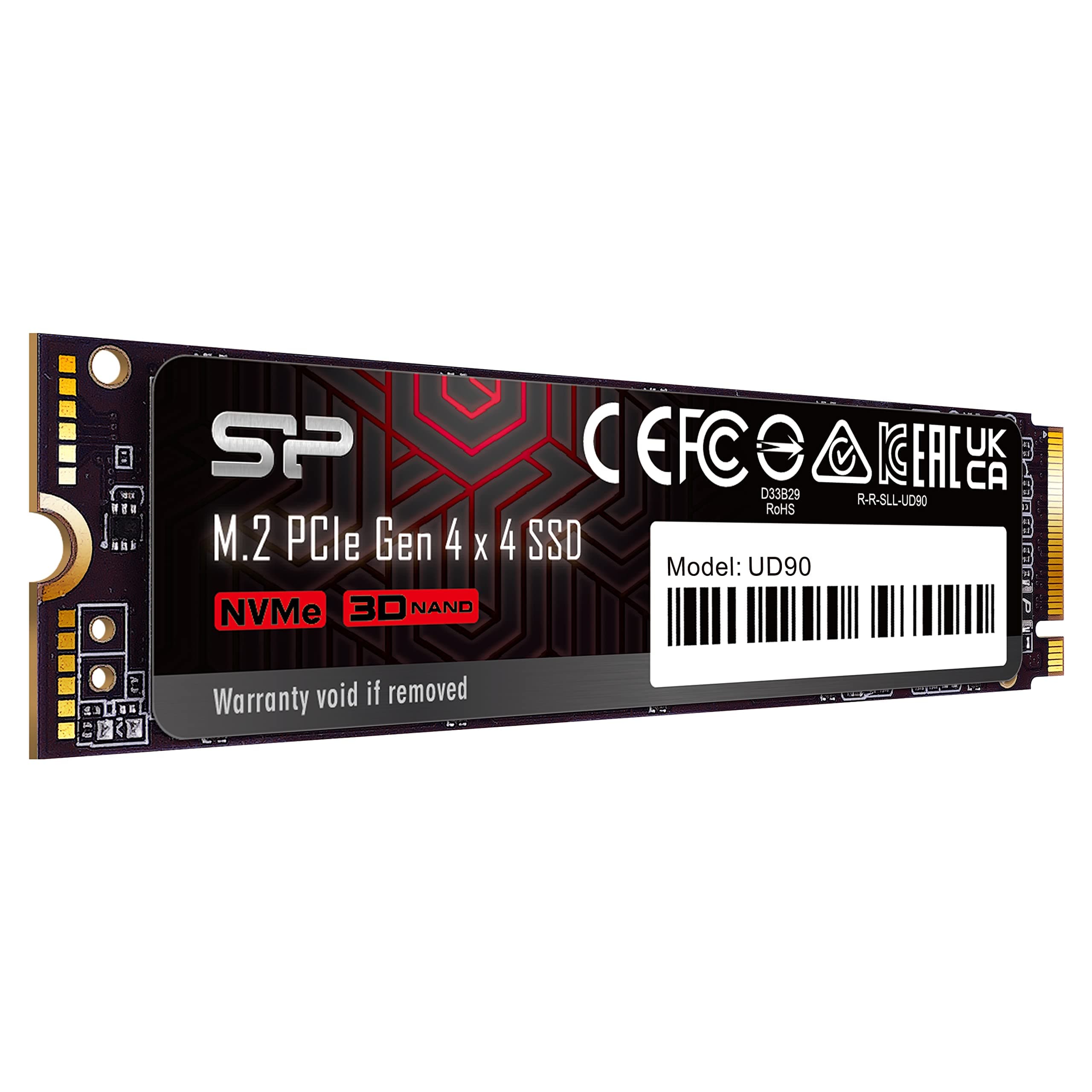 Silicon Power 4TB UD90 NVMe 4.0 Gen4 PCIe M.2 SSD R/W up to 5,000/4,500 MB/s (SP04KGBP44UD9005) Bild 3