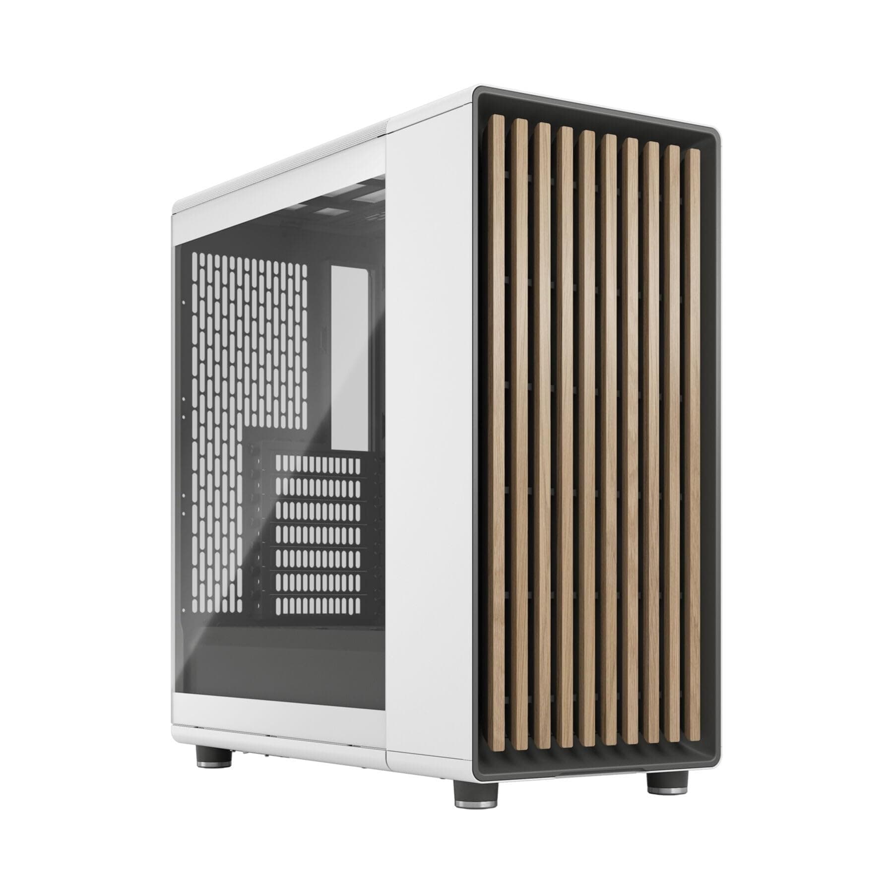Fractal Design North Gehäuse ATX – Eichenholz, Tempered Glass | Zwei 140-mm-Lüfter vorinstalliert, USB-C, bis 355 mm Grafikkarte, exzellenter Airflow Bild 2