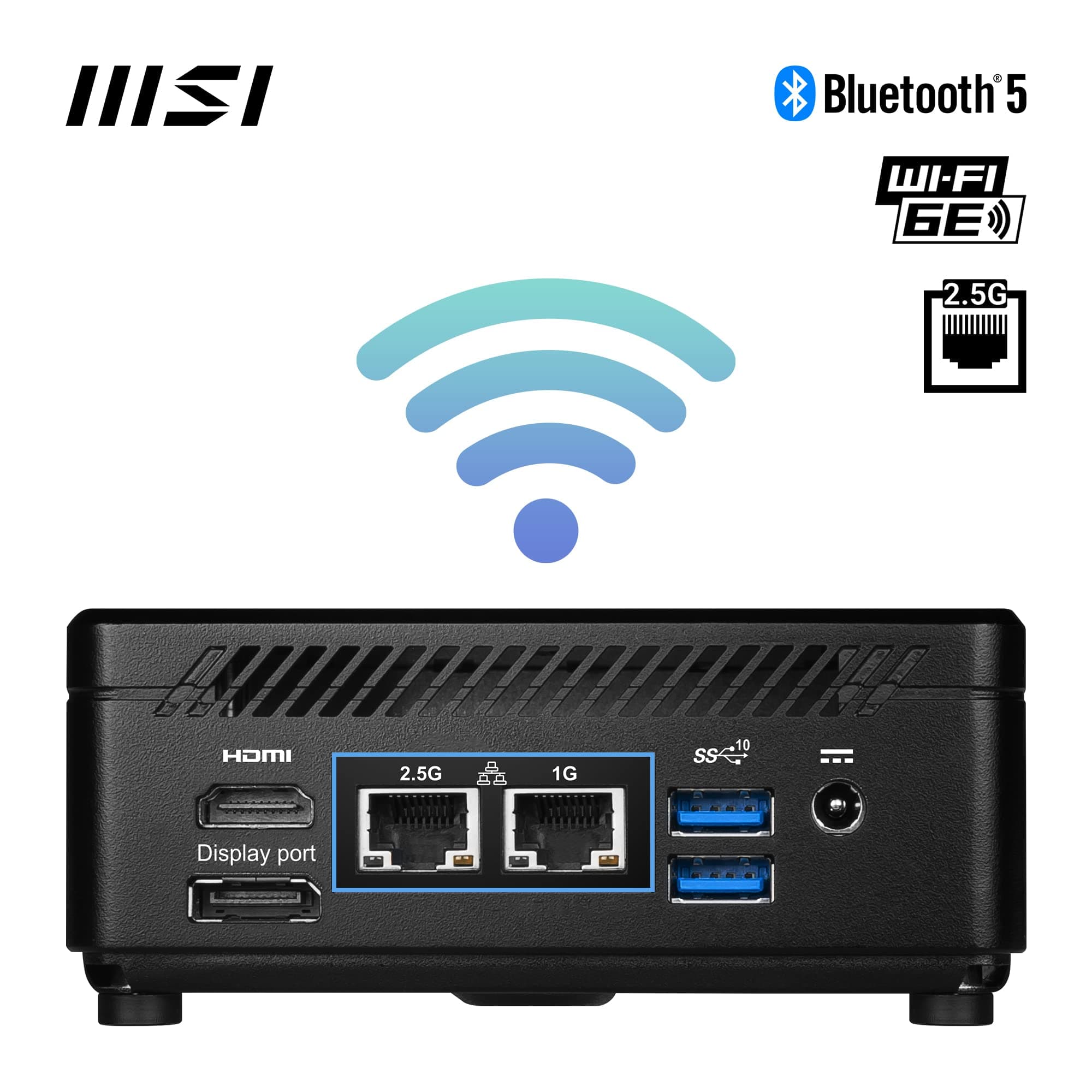 MSI Cubi 5 12M I7 1255U BB barebone per PC/stazione di lavoro 0.66L sized PC Nero i7-1255U Intel SoC (CUBI 5 12M I7 1255U BB) Kein RAM, keine SSD, kein Betriebssystem Cubi 5 12M - Intel i7 12th Gen Bild 5