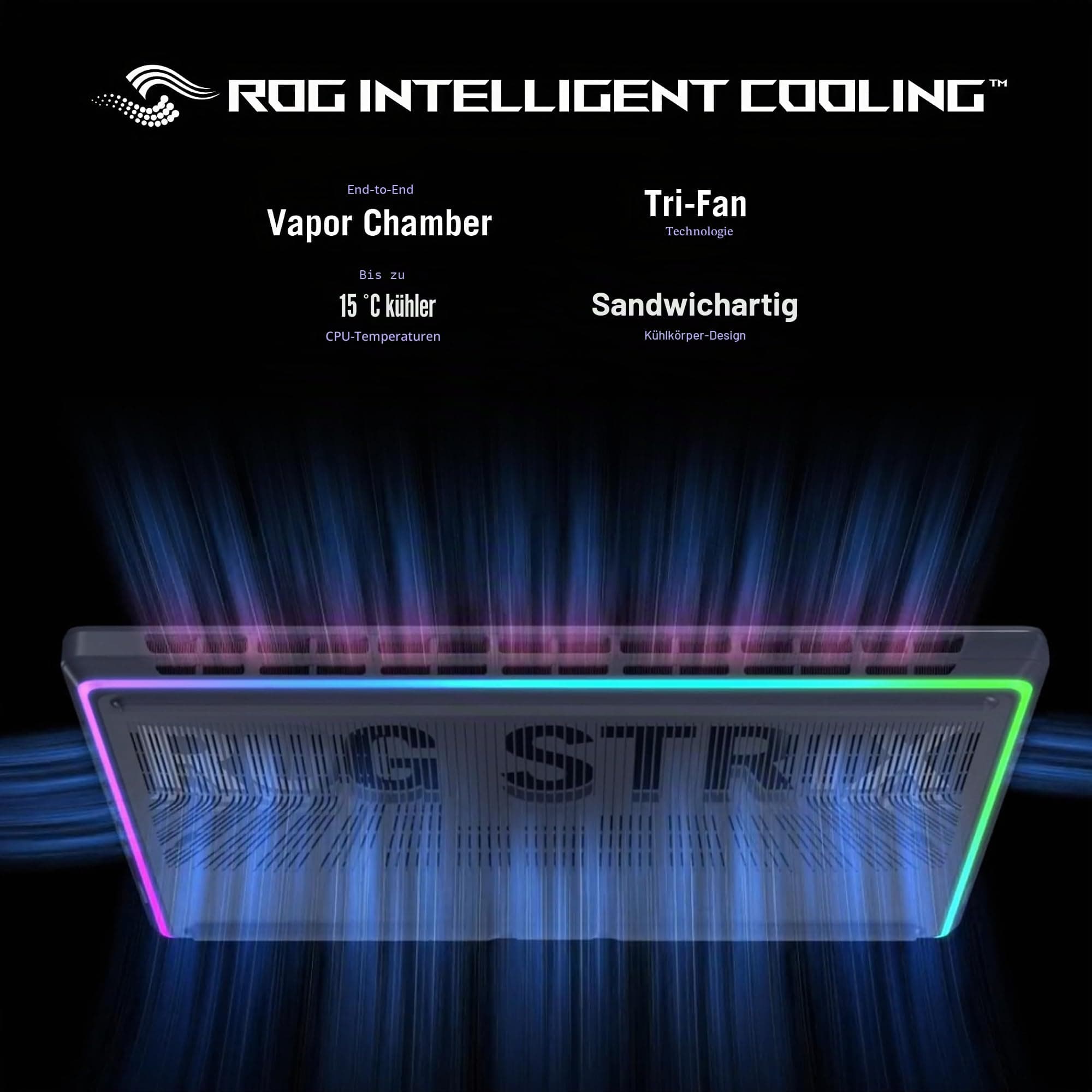 ASUS ROG Strix G18 (2025) Gaming Laptop, 18 Zoll ROG Nebula 16:10 2.5K 240Hz/3ms, NVIDIA® GeForce RTX™ 5070, Intel® Core™ Ultra 9 275HX, 32GB DDR5-5600, 2TB PCIe Gen 4 SSD Wi-Fi 7, Windows 1 1 Pro Bild 4