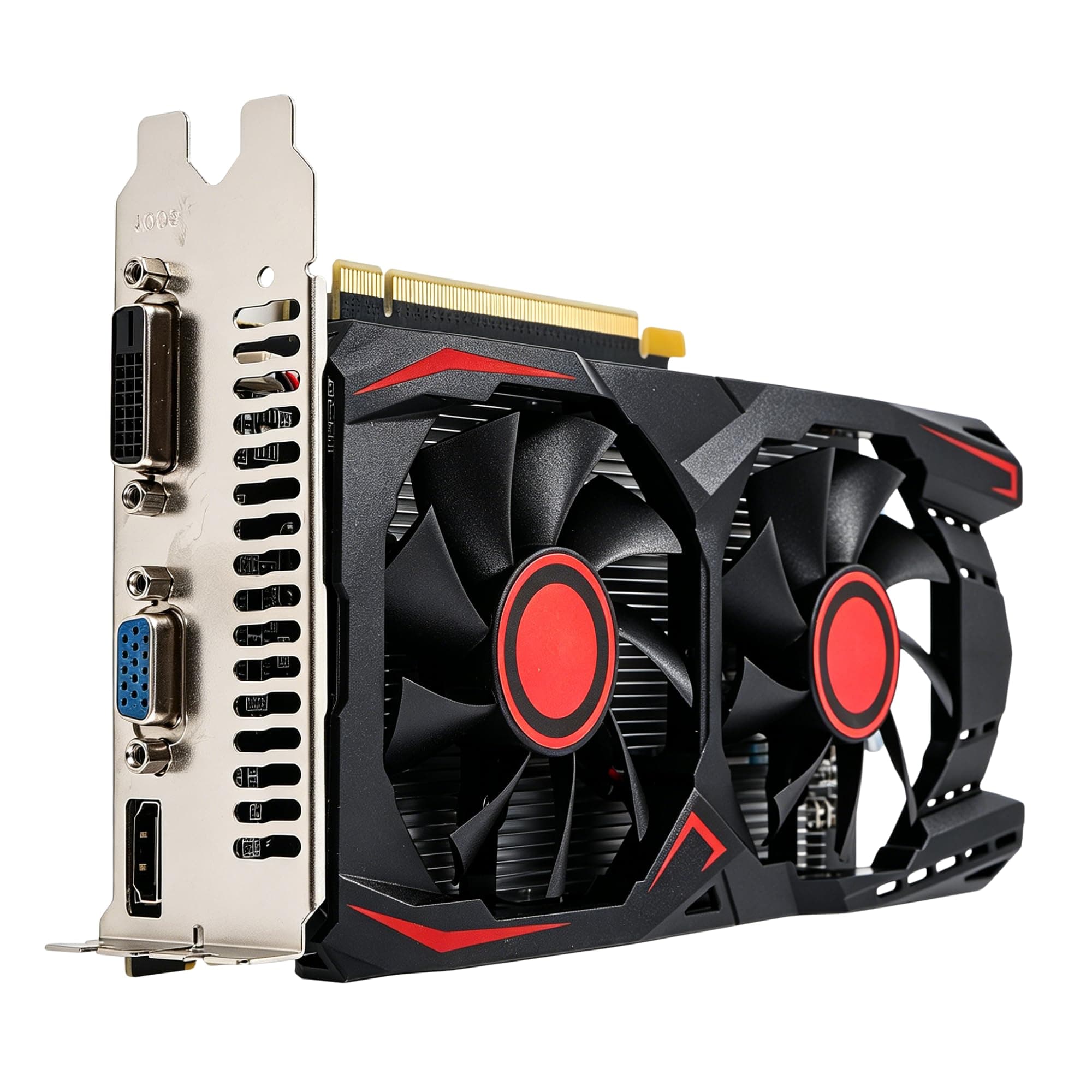 Grafikkarte GTX550TI 2GB D5 192bit PCI Express X16 2.0 mit Dual-Fan-Gaming-Grafikkarte Unterstützt DVI VGA HD Multimedia Interface (Angezeigte 2 GB/Tatsächliche 6 GB RAM)