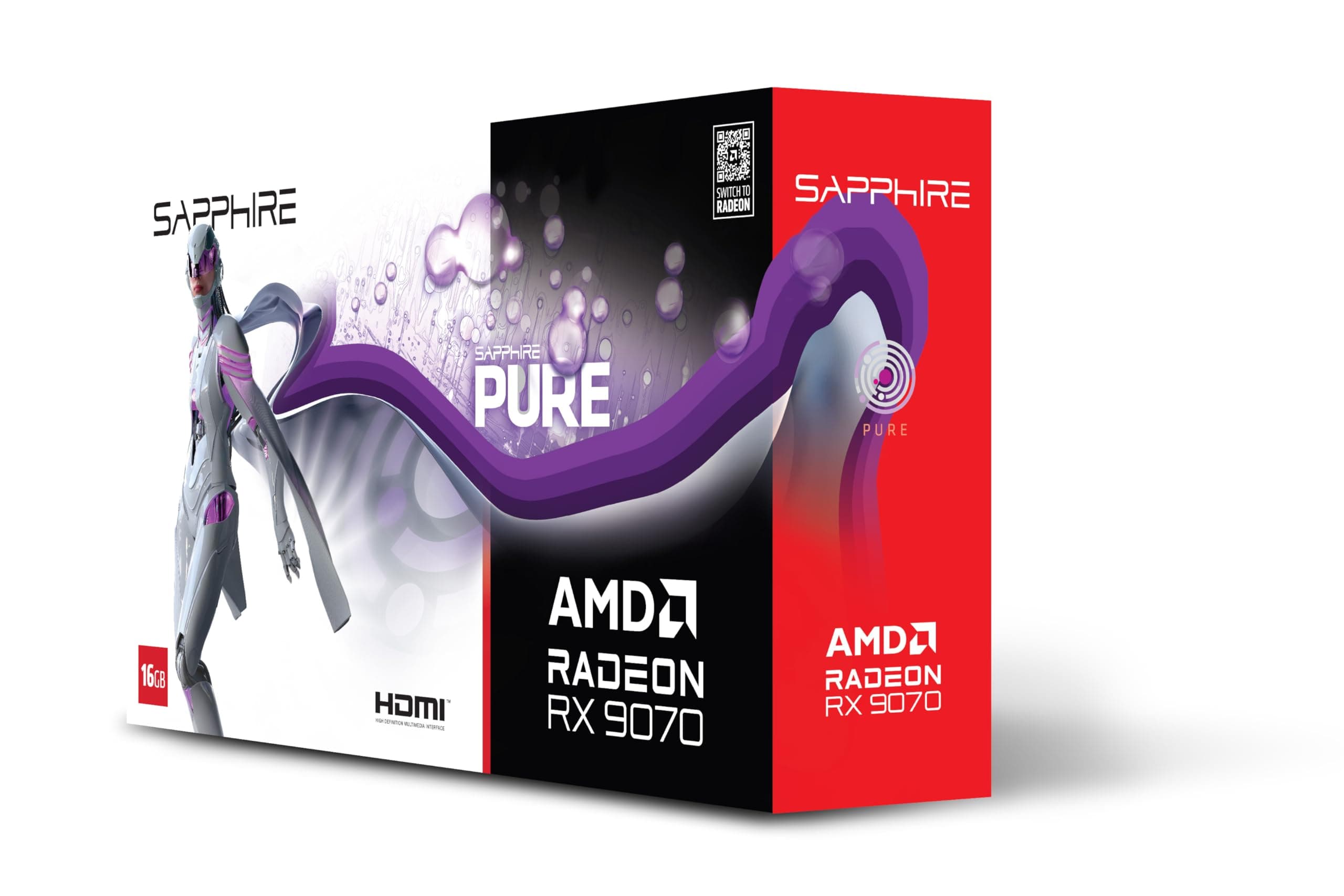 Sapphire Pure Radeon RX 9070 AMD 16 GB GDDR6 Grafikkarte 16.384 MB SAPPHIRE PURE OC GBGrafikkategorie: Gaming High-End Grafikfamilie: Modell: RADEON Grafikspeicher Grösse: Schnittstelle Grafikkarte: Bild 2