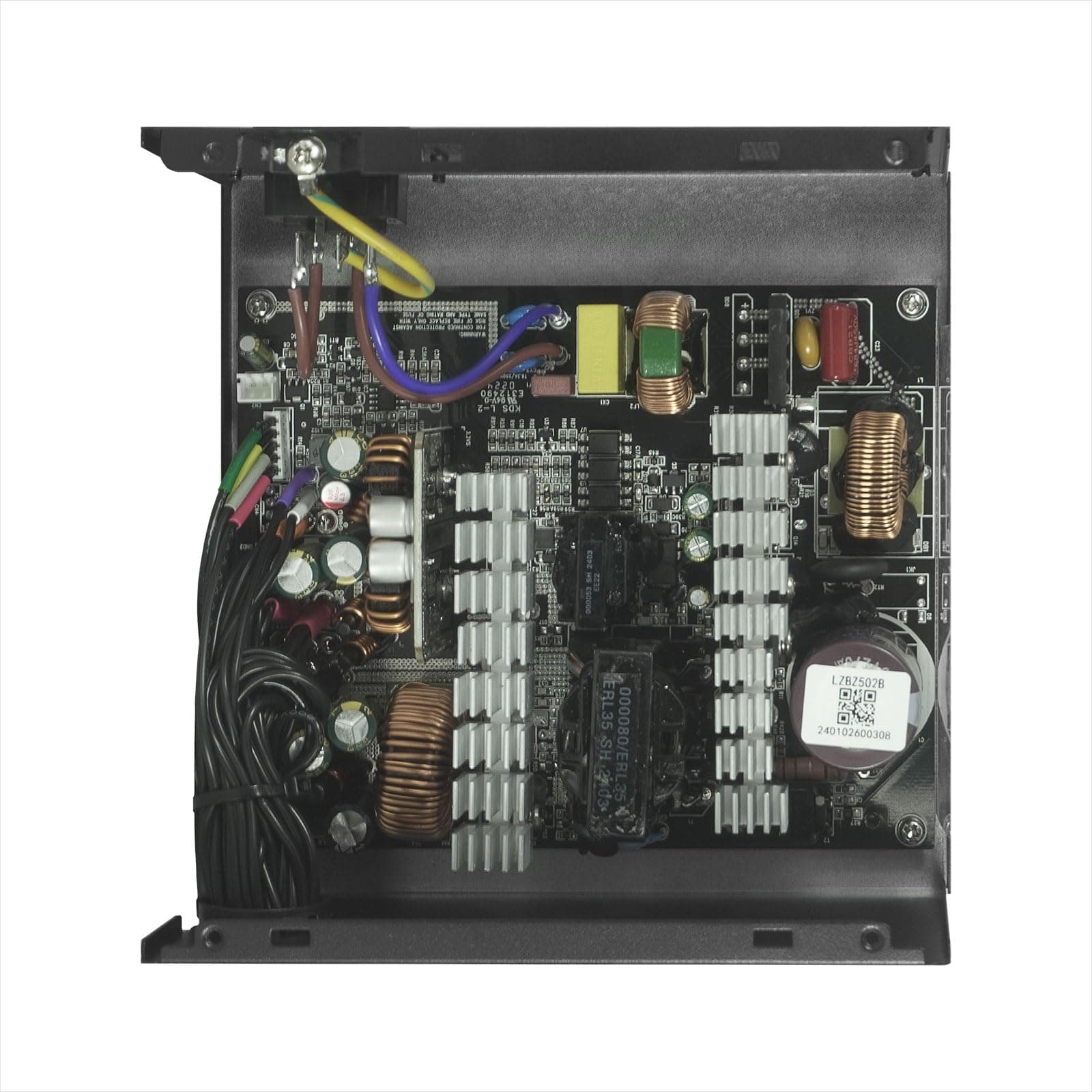 Noua Shazam 500 W ATX-Netzteil für PC 500 Watt 80+ White, DC zu DC, leiser Lüfter 120 mm, aktiver PFC Bild 7