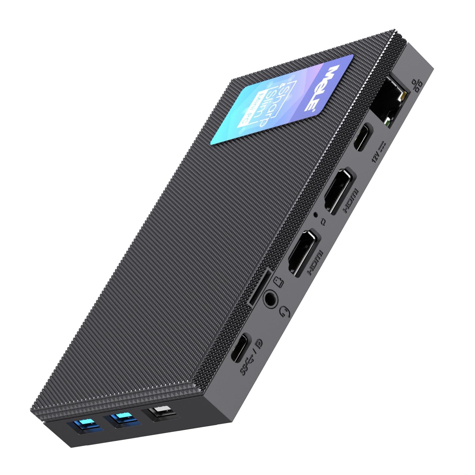 MeLE Quieter4C Lüfterloser Mini PC 32GB 512GB Speicherplatz Micro PC Twin Lake N150(bis zu 3.6GHz) USB-C 2 X HDMI 4K@60 Dreifach-Display Kleiner Desktop Computer mit VESA-Halterung für Zuhause/Büro 512.0 GB 32.0 GB Integrierte Grafik OS