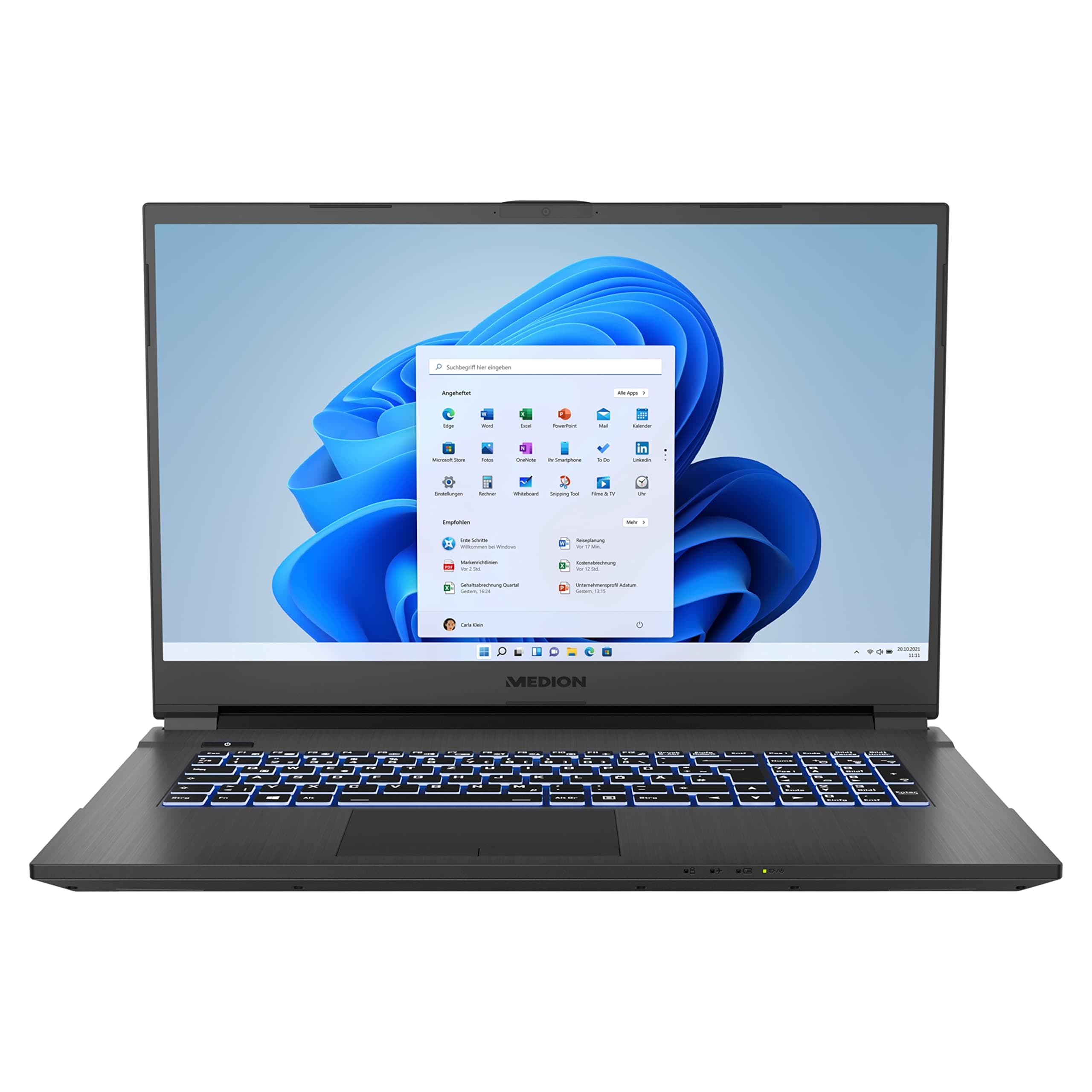 MEDION ERAZER Defender P10 43,9 cm (17,3 Zoll 144Hz) Full HD Gaming Notebook (Intel Core i7-10750H, 16GB DDR4 RAM, 512GB PCIe SSD, 1TB HDD, NVIDIA GeForce RTX 3060 6GB GDDR6, Win 11 Home)