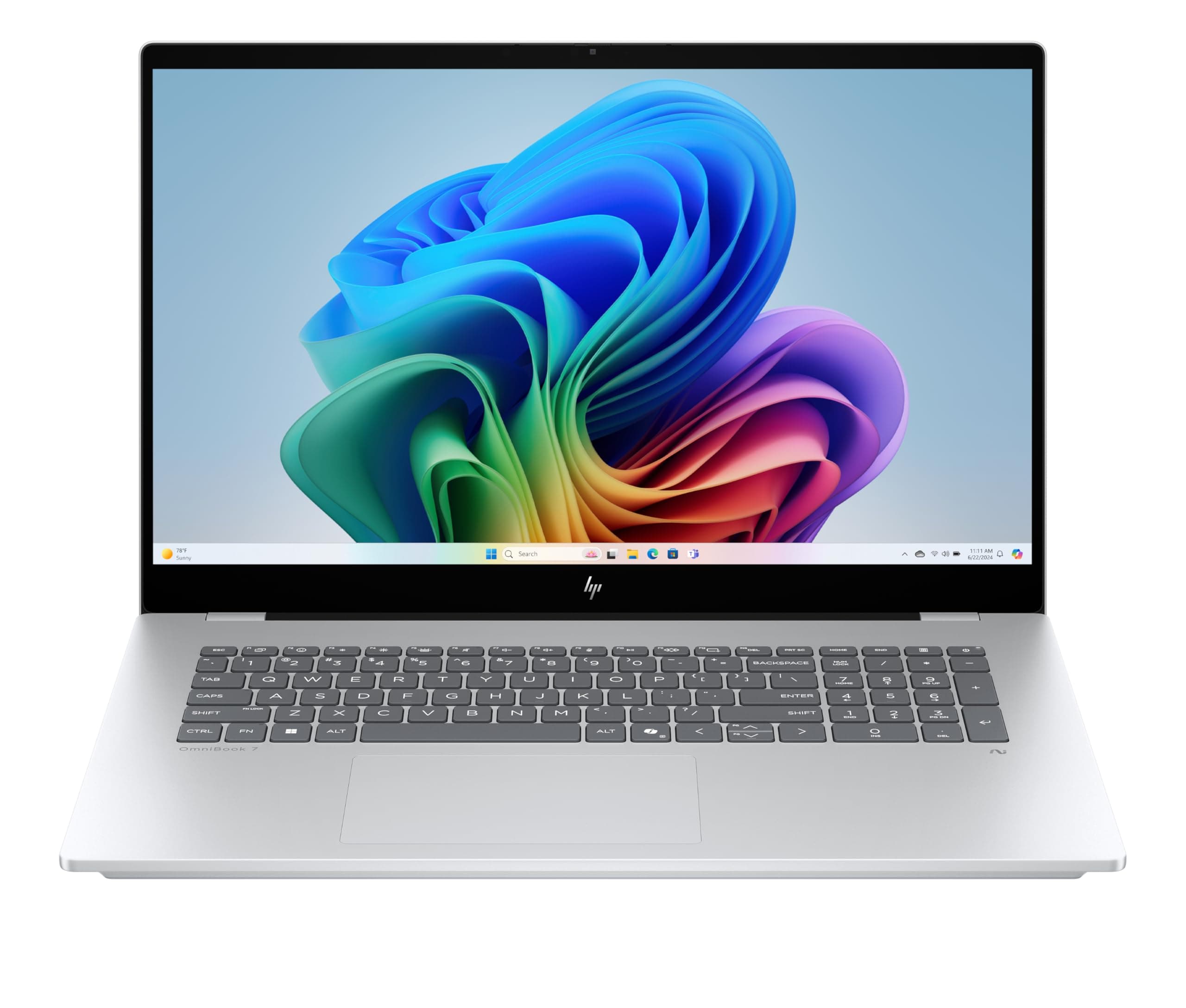 HP OmniBook 7 Next Gen AI Laptop 17-dc0177ng・Intel Core Ultra 7 258V / 2.2 GHz・Win 11 Pro・GeForce RTX 4050・32 GB RAM・1 TB SSD NVMe・43.9 cm (17.3") (BZ8F3EA)
