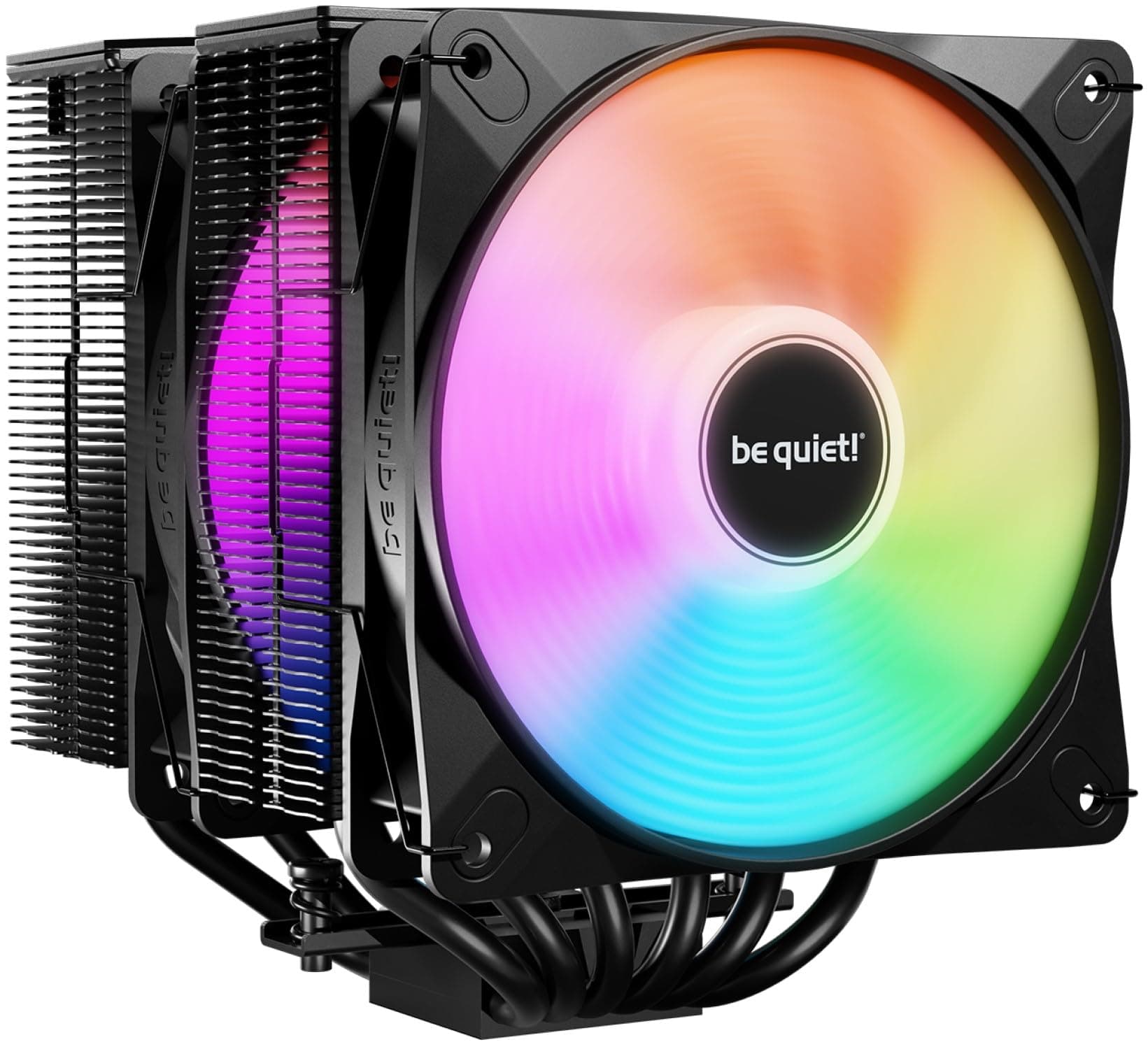 be quiet! Pure Rock Pro 3 LX Luftkühler, beeindruckend hohe Kühlleistung, sechs 6mm Hochleistungs-Heatpipes, 2 optimierte Light Wings LX 120mm PWM-Lüfter, kompatibel mit Flüssigmetall-Wärmeleitpaste Bild 2