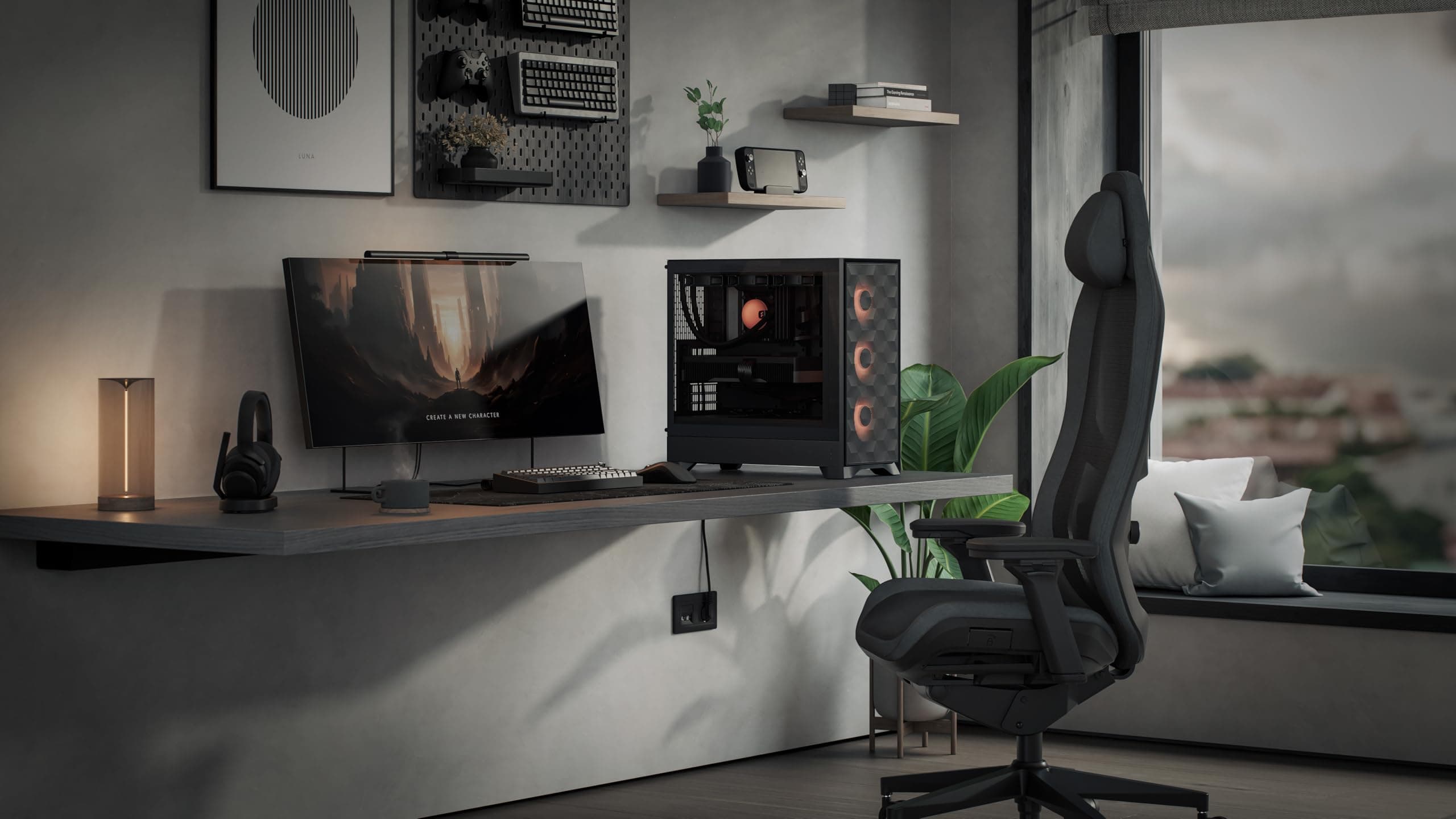 Fractal Design Pop 2 Air RGB PC-Gehäuse - Mesh-Front, Starke Airflow-Leistung, 3X 120 mm RGB-Lüfter, Tempered Glass, GPU bis 416 mm, ATX/mATX/ITX Schwarz TG RGB Bild 3
