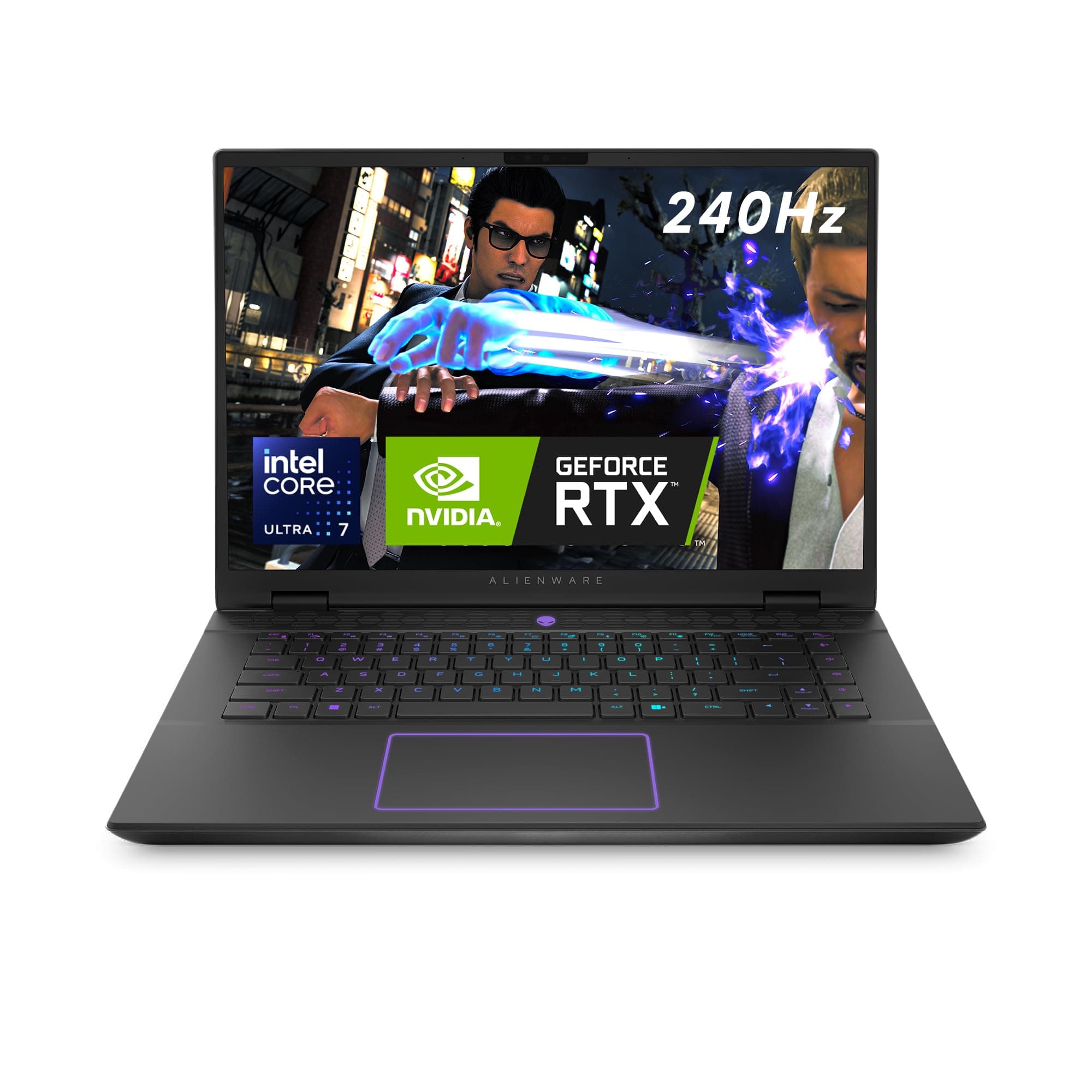 Alienware m16 R2 Gaming Laptop - 16 Inch QHD+ 240Hz, Intel Core Ultra 7 Series 1, 16GB RAM, 1TB SSD, NVIDIA GeForce RTX 4060, Windows 11 Home, German AlienFX Keyboard - Dark Metallic Moon Core Ultra 7 155H 16 GB 1 TB NVIDIA RTX 4060
