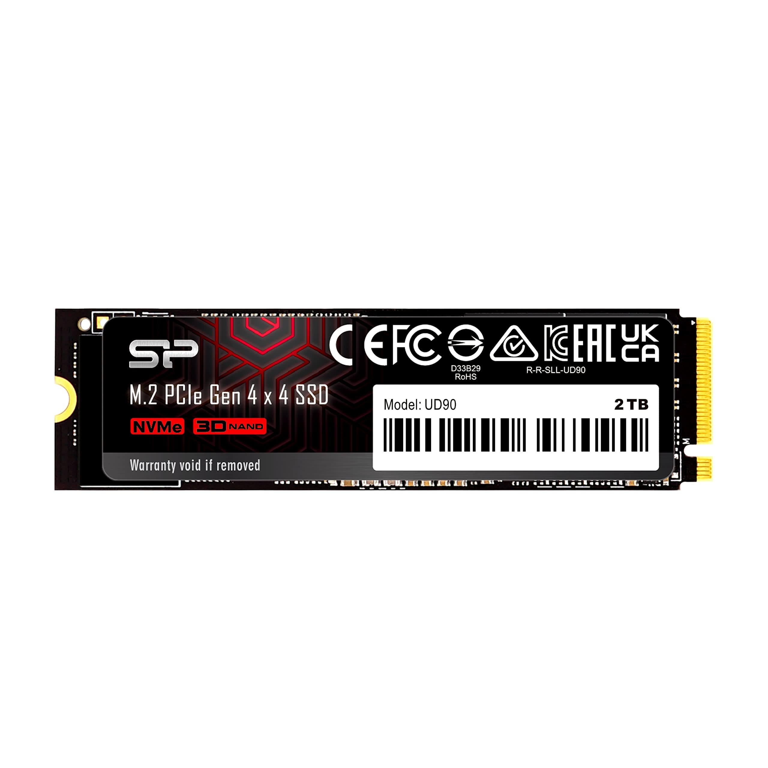 Silicon Power 2TB UD90 NVMe 4.0 Gen4 PCIe M.2 SSD R/W up to 5,000/4,800 MB/s (SP02KGBP44UD9005) Bild 2