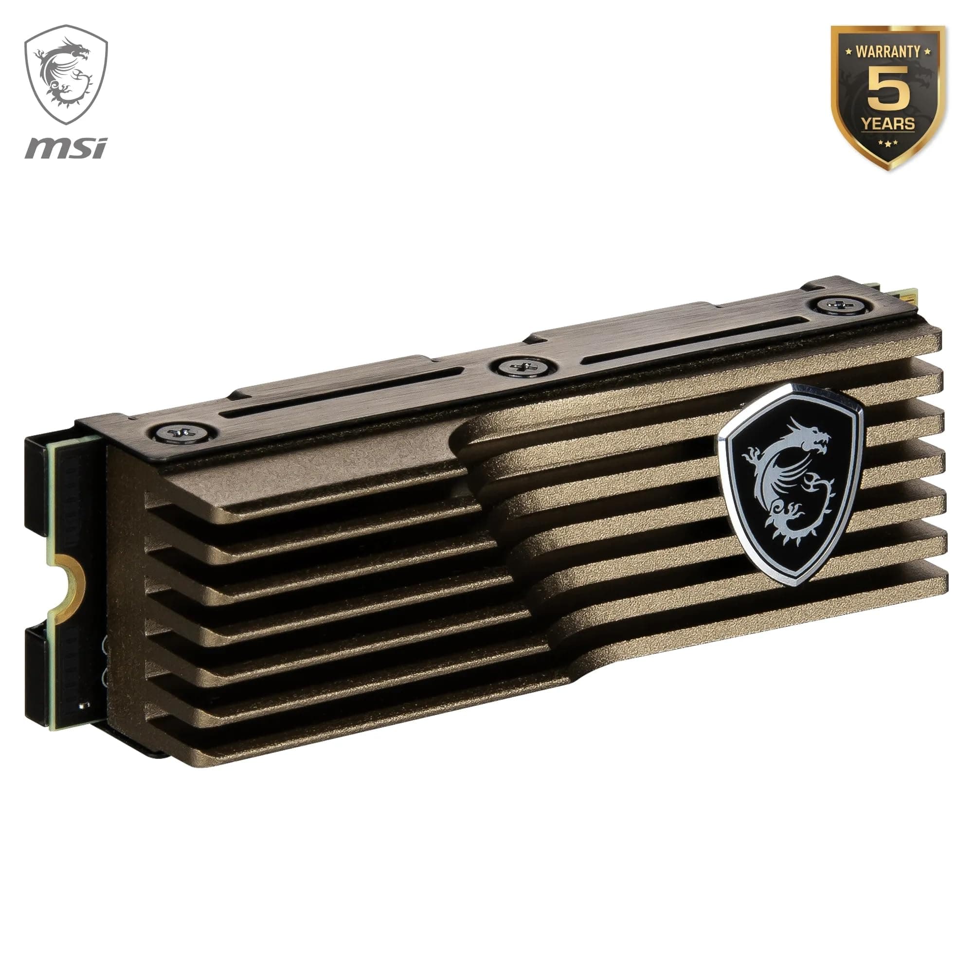 MSI Space M570 SSD 1TB mit Heatsink – interne SSD PCIe 5.0 NVMe M.2, Lesen 9500 MB/s, Schreiben 8500 MB/s, 3D NAND, integrierte Datensicherheit, Center Bild 7