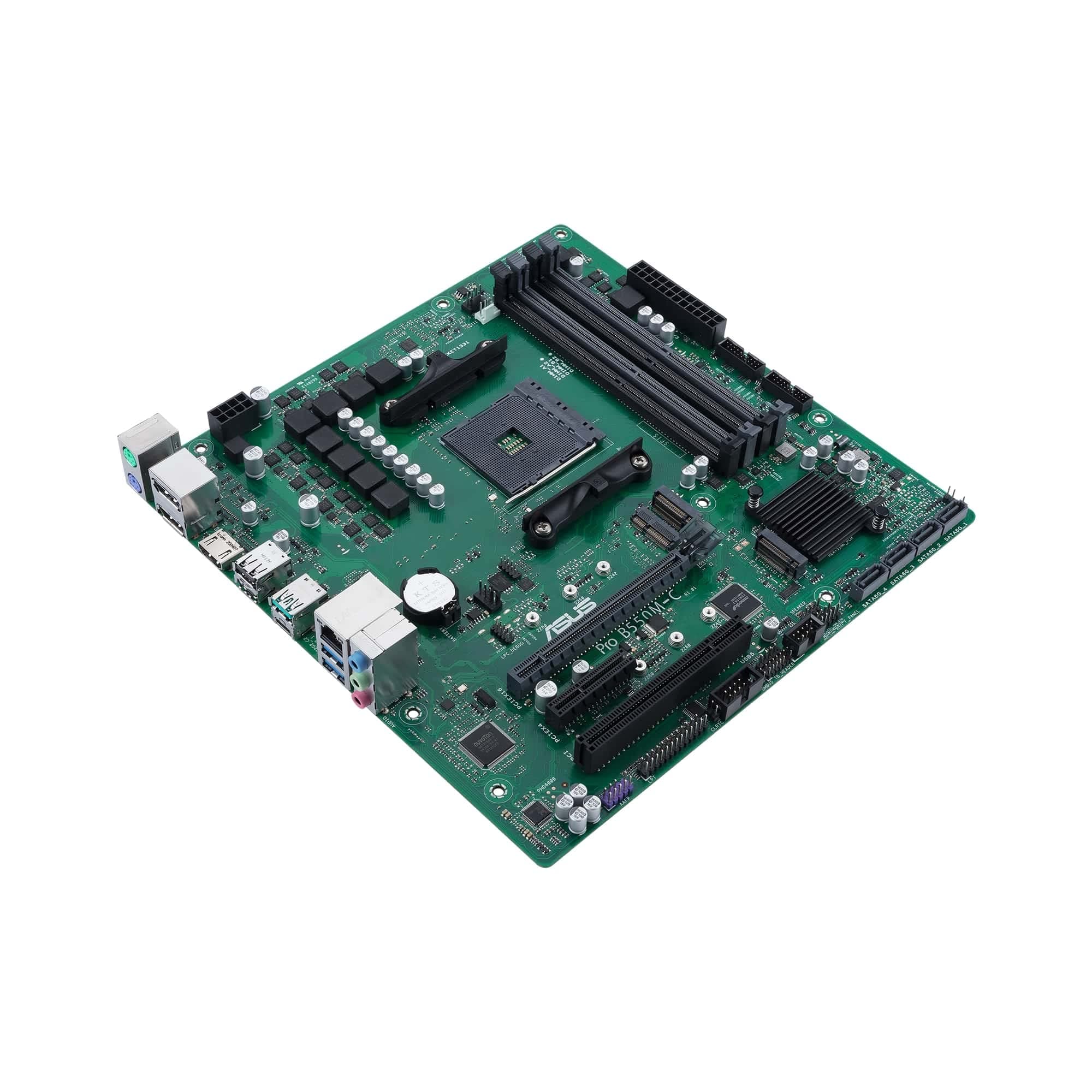ASUS PRO B550M-C/CSM Business Mainboard Sockel AM4 (AMD B550, Ryzen AM4, Micro-ATX, 2X M.2, PCIe 4.0, 1Gbit/s Ethernet, USB 3.2 Gen 2 Typ C) Bild 5