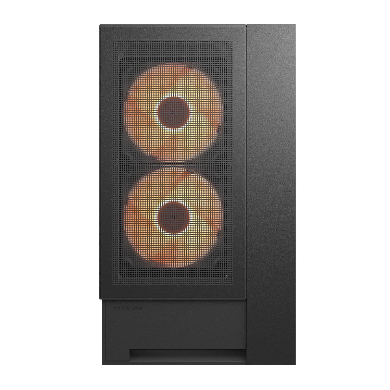 COUGAR OmnyX Mid-Tower ATX symmetrisches Panorama-PC-Gehäuse – maximaler Luftstrom – 4 x vorinstallierte 160-mm-Lüfter – Reverse Connector Motherboard – Kabel ohne Sichtbarkeit (Black) Bild 3