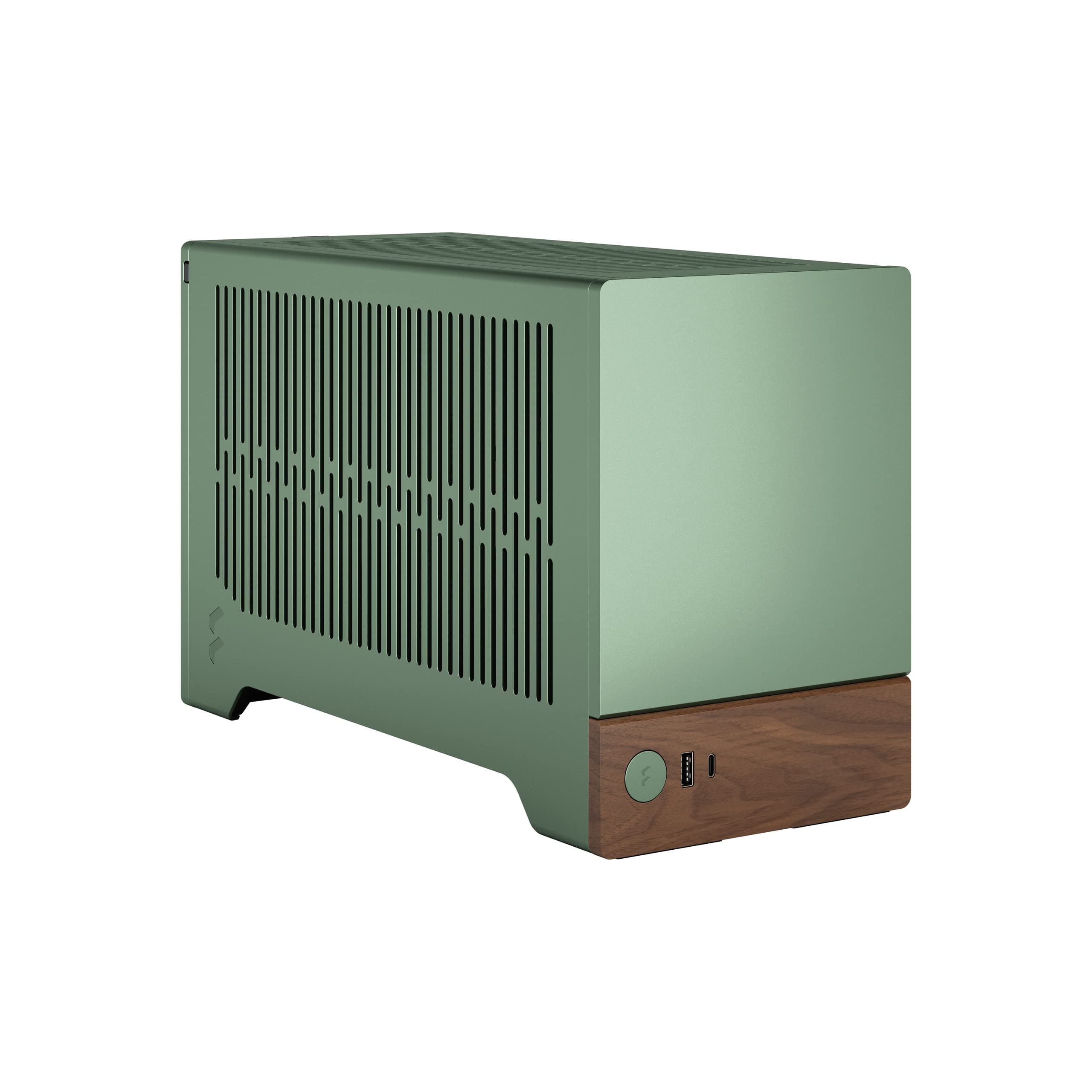 Fractal Design Terra Jade - Wood Walnut Front Panel - Small Form Factor - mITX Gaming case – PCIe 4.0 Riser Cable – USB Type-C - Anodized Aluminum Panels Bild 5