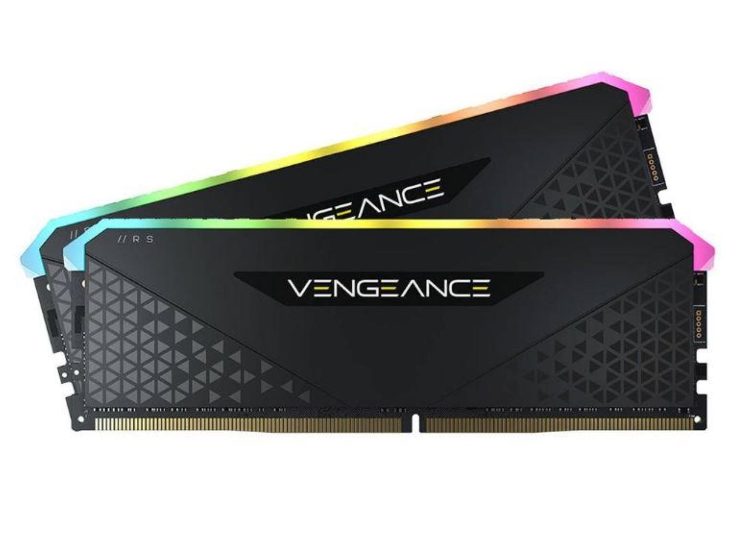 Corsair Vengeance RGB RS 32 GB (2 x 16 GB) DDR4 3.600MHz C18 Arbeitsspeicher (Dynamische RGB-Beleuchtung, Kompatibilität mit Intel 300/400/500 & AMD 400/500 Series) Schwarz CMG32GX4M2D3600C18 2 x 16GB Bild 3