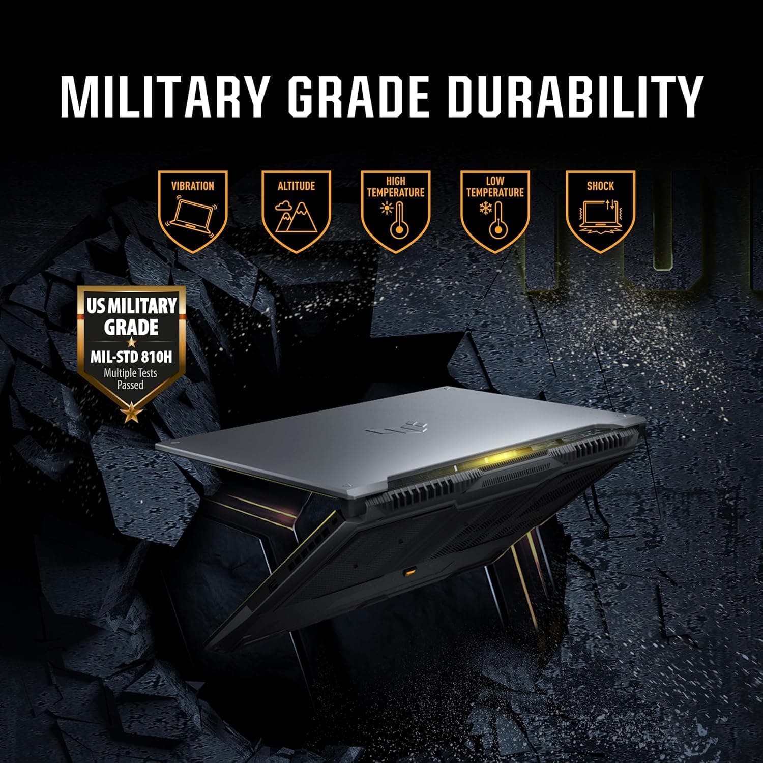 ASUS TUF Gaming Laptop Ryzen7 7735HS - A16 WUXGA 165Hz 100% sRGB - AMD Radeon RX7600S Beat RTX3060 - Tastatur mit Hintergrundbeleuchtung - Thunderbolt4 - Wi-Fi6 - HDMI-Kabel (32GB DDR5 RAM |1TB PCIe 32 GB DDR5 RAM, 1 TB PCIe SSD Bild 8