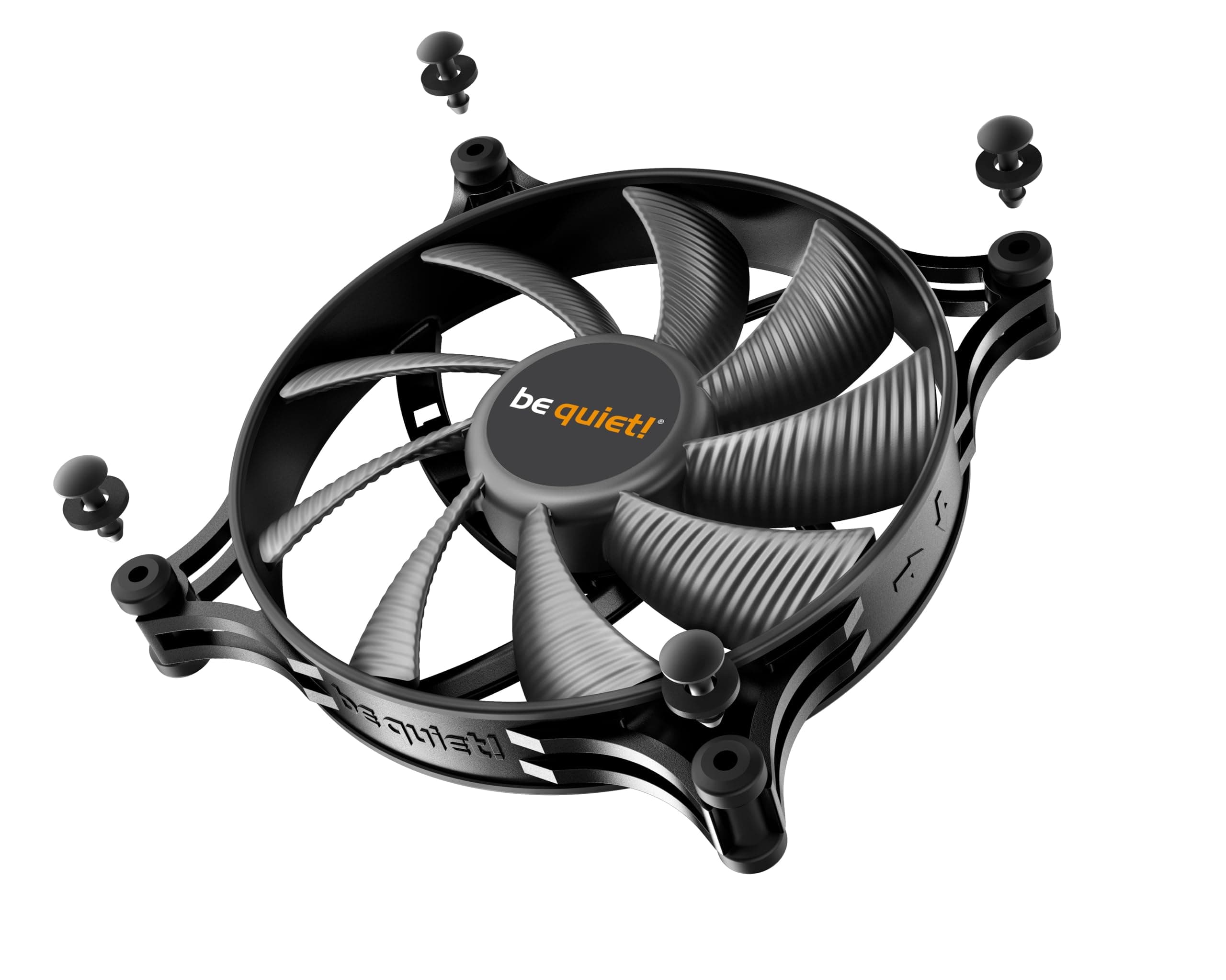 be quiet! Shadow Wings 2 140mm PWM Lüfter, hohe Höchstgeschwindigkeit, niedrige Mindestdrehzahl, optimierter Lüfterrahmen, außergewöhnlich hoher Luftdruck, sehr leiser Betrieb, Rifle-Lager, BL087 Bild 7