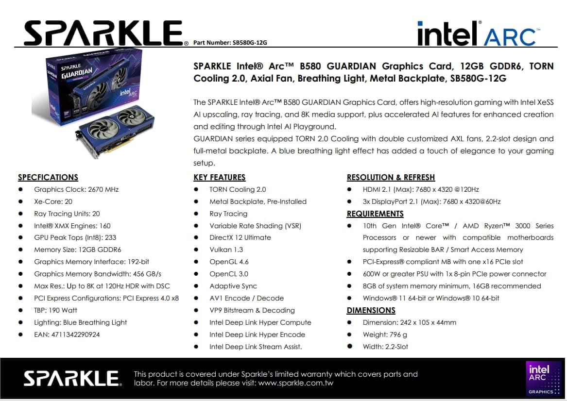 WEELIAO Intel Arc B580 Bild 5