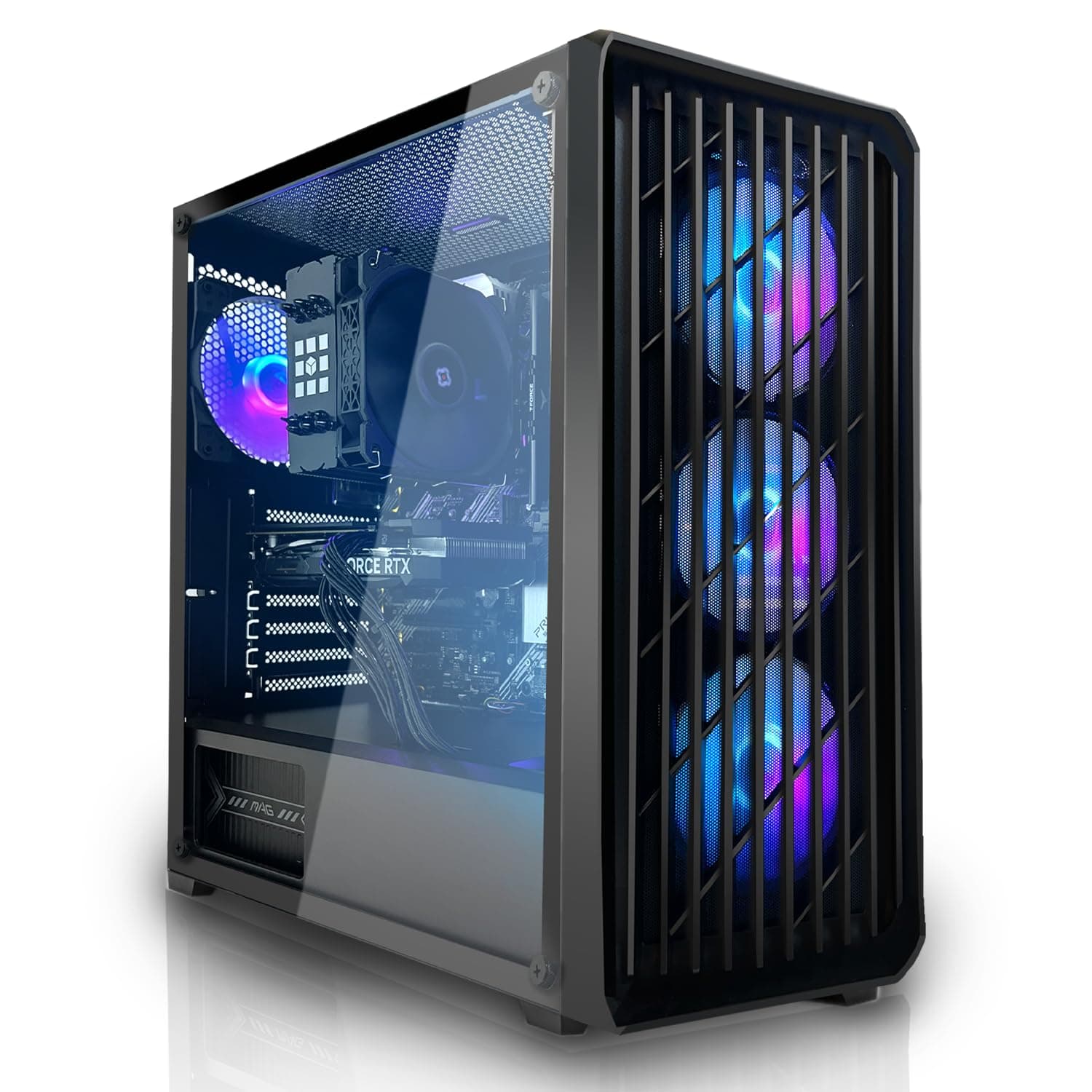 SYSTEMTREFF Gaming PC AMD Ryzen 5 9500F 6x5GHz | Nvidia RTX 5060 Ti 16GB DX12 | 1TB M.2 NVMe | 16GB DDR5 RAM | Windows 11 | WLAN Desktop Computer Rechner für Gamer, Zocker & Streamer