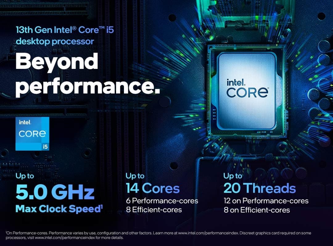Intel® Core™ i5-13400 Desktop-Prozessor 10 Kerne (6 P-cores und 4 E-cores) 20 MB Cache, bis zu 4,6 GHz Bild 3