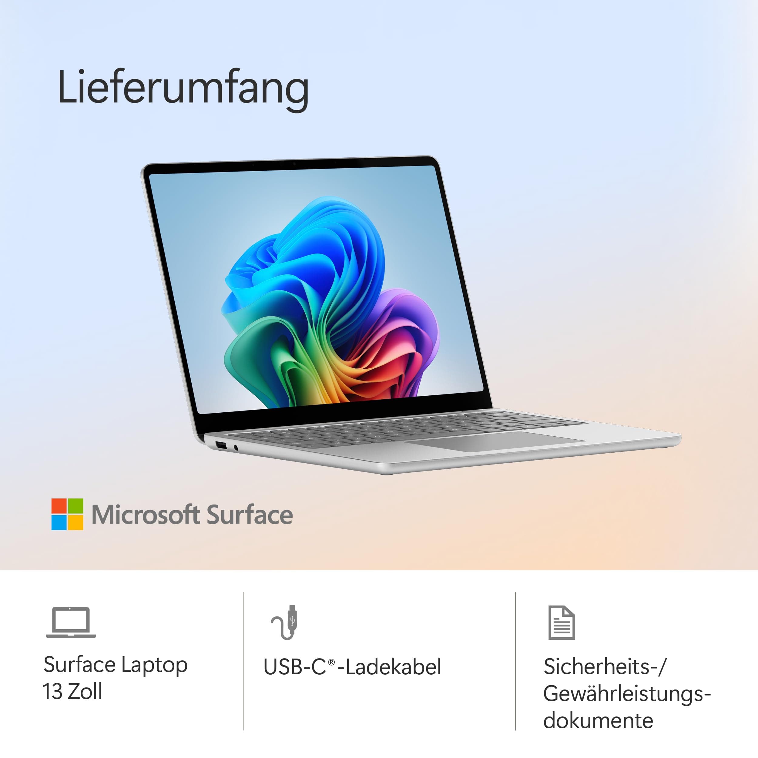 Microsoft Surface Laptop | Copilot+ PC | 13” LCD Touchscreen | Snapdragon® X Plus | 16GB RAM | 512GB Speicher | Neuestes Modell | Platin Platin 16GB RAM | 512GB Speicher Bild 6