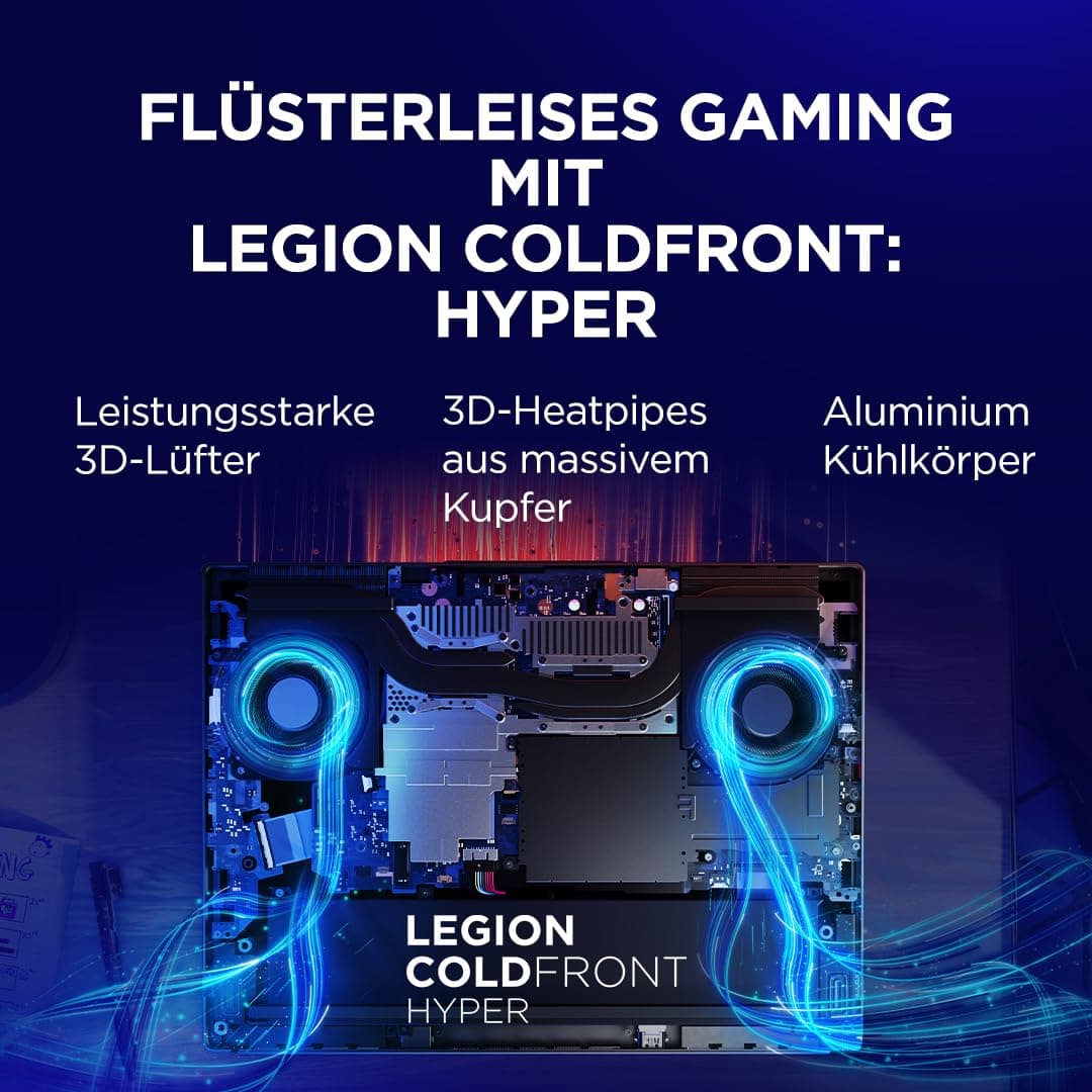 Lenovo Legion 5i Gaming AI Laptop | 15.1" WQXGA 165Hz OLED Display | NVIDIA GeForce RTX 5070 | Intel Core i7-13650HX | 32GB RAM | 1TB SSD | Win11 | QWERTZ | Eclipse Black | 3 Monate GamePass Bild 8