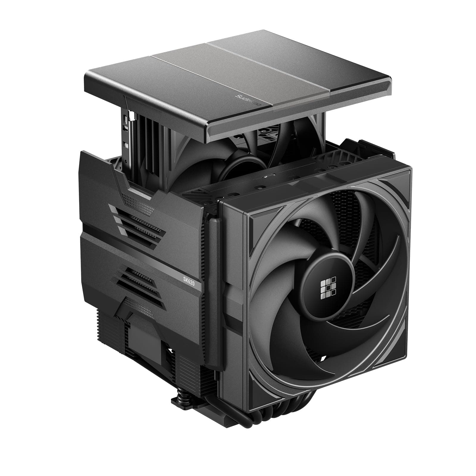 Sudokoo SK620 CPU Kühler AM5 : PC Lüfter mit Dual Tower für AM5 Exklusiv & 6 Heatpipes - CPU Cooler mit Zwei 120mm FDB PWM Lüfter - Luftkühler, Einfache Montage, 5 Jahre Garantie, Schwarz SK620 Schwarz