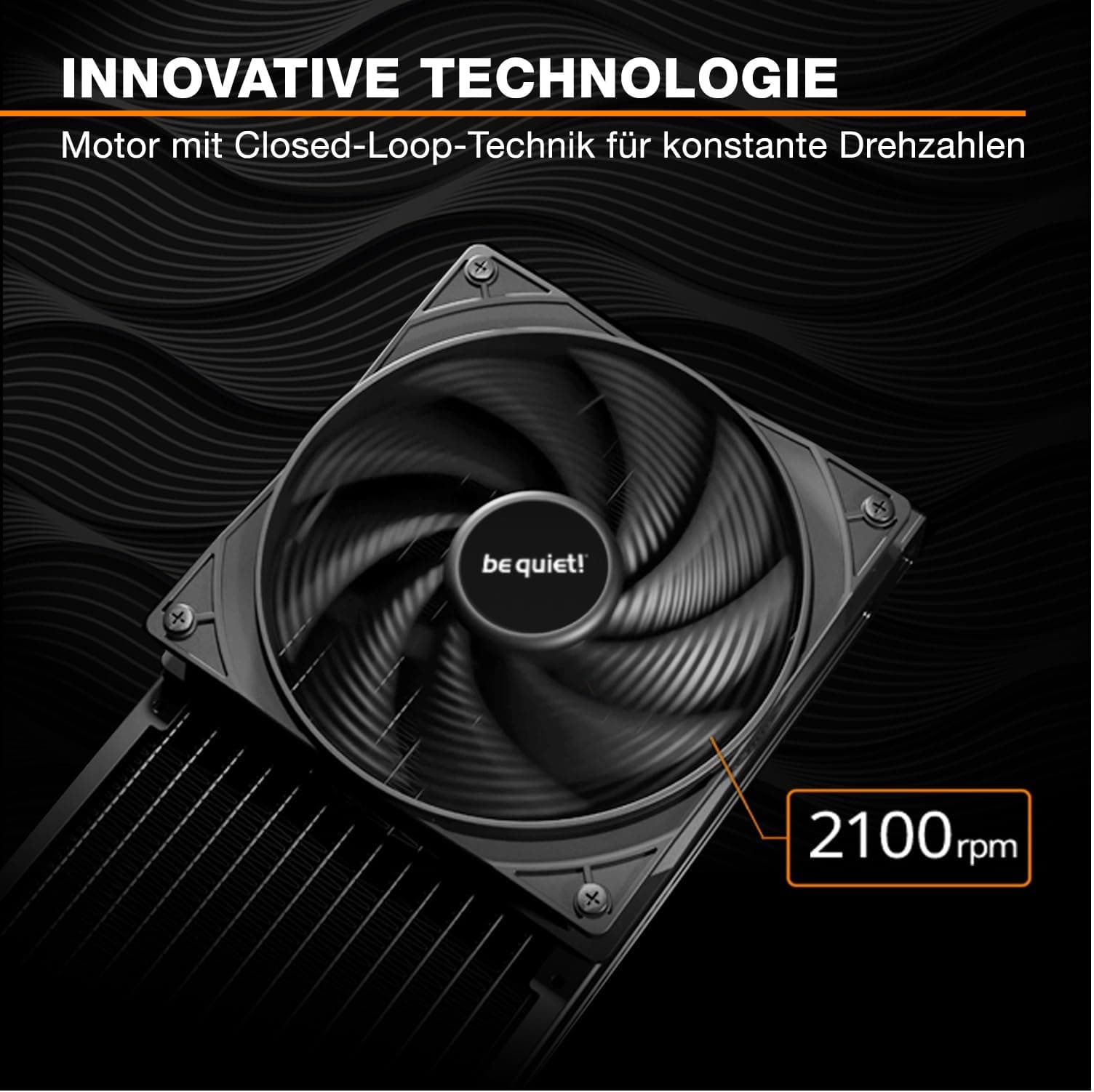 be quiet! Pure Wings 3 120mm PWM high-speed Lüfter, 3 Lüfter enthalten, hohe Höchstgeschwindigkeit, niedrige Mindestdrehzahl, optimierter Lüfterrahmen, außergewöhnlich hoher Luftdruck, sehr leise Bild 3